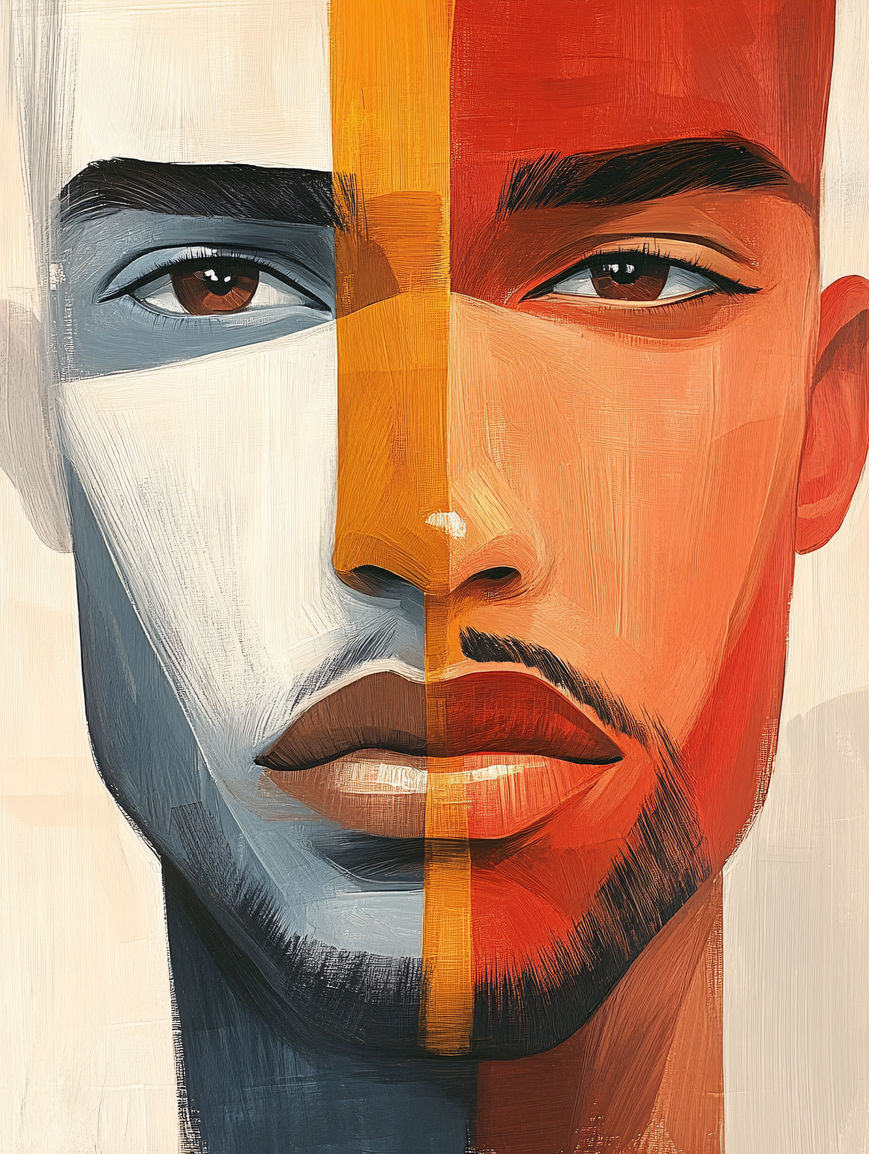 Abstract Portrait Of A Man