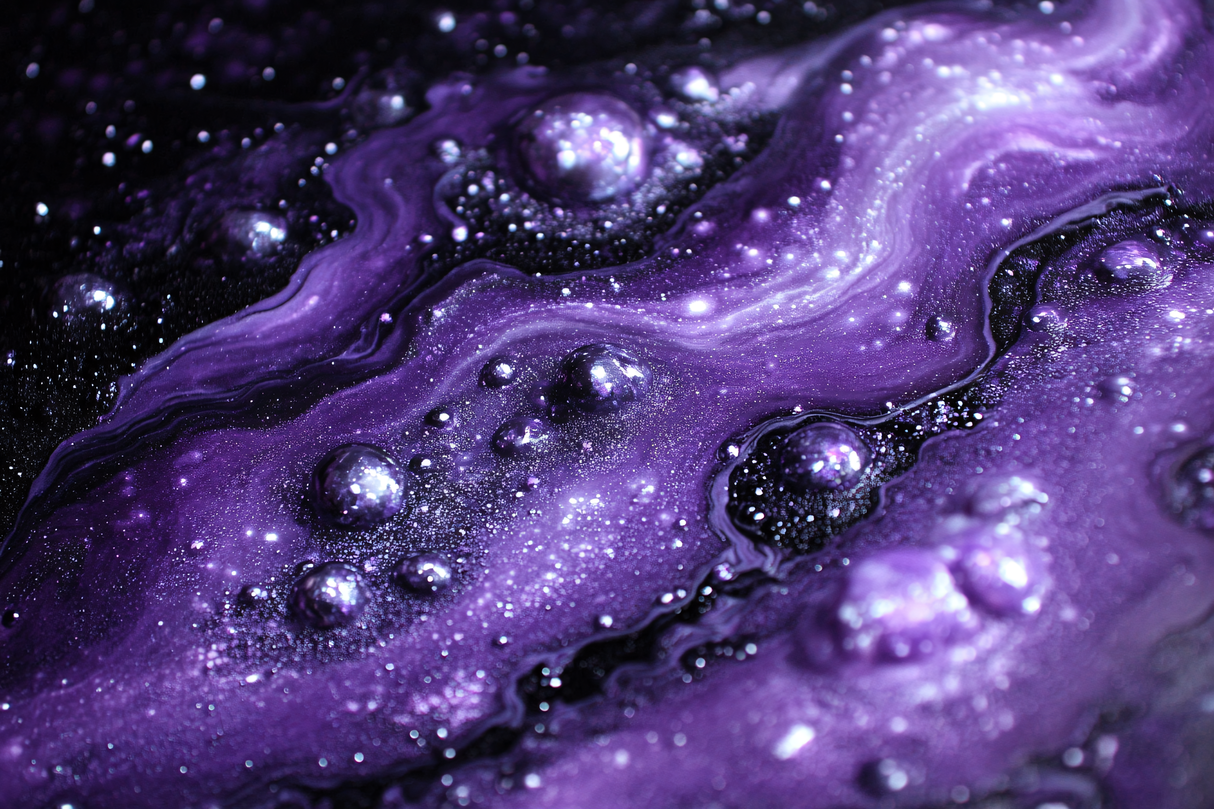 Abstract Purple Liquid