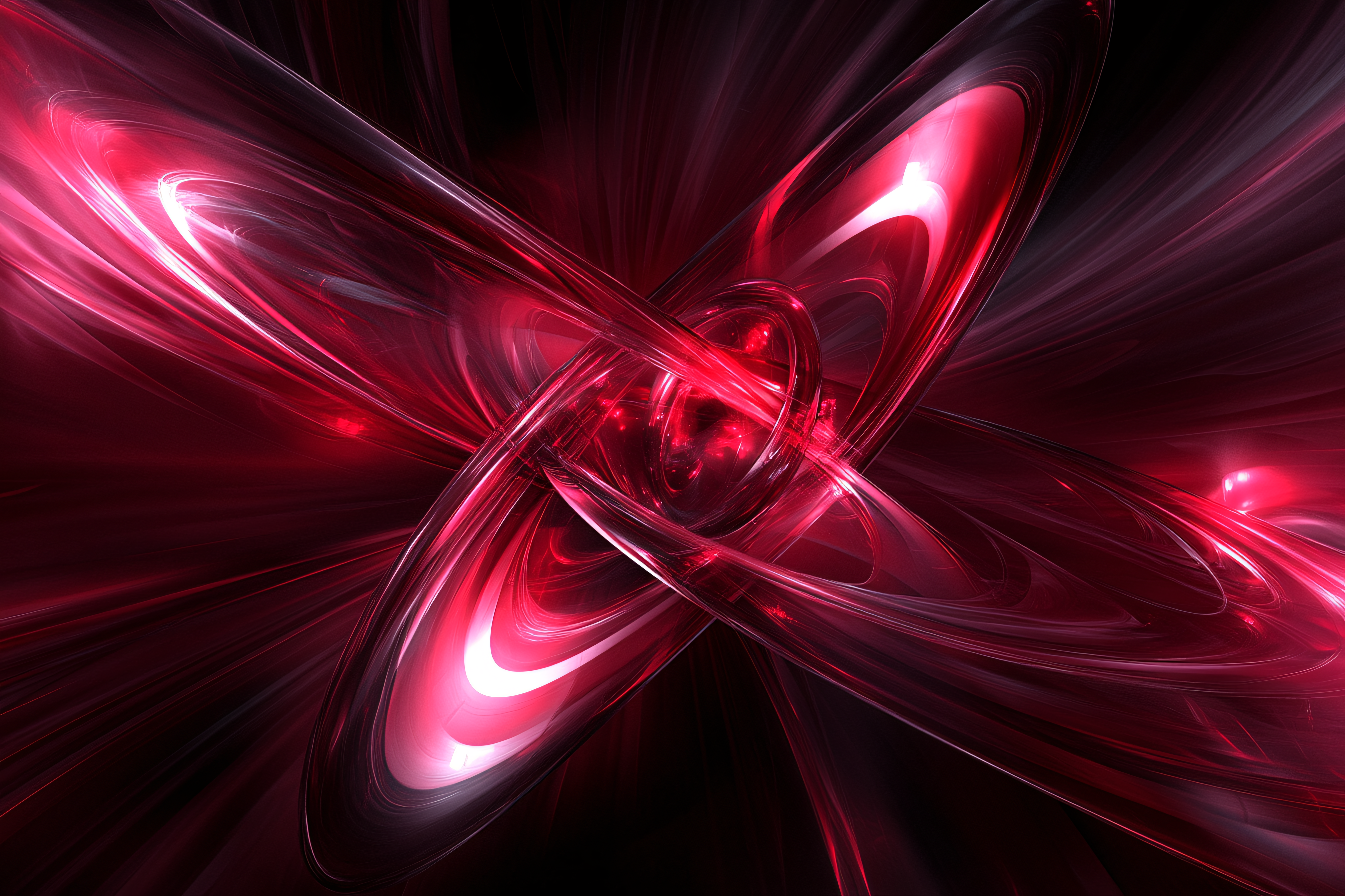 Abstract Red Vortex