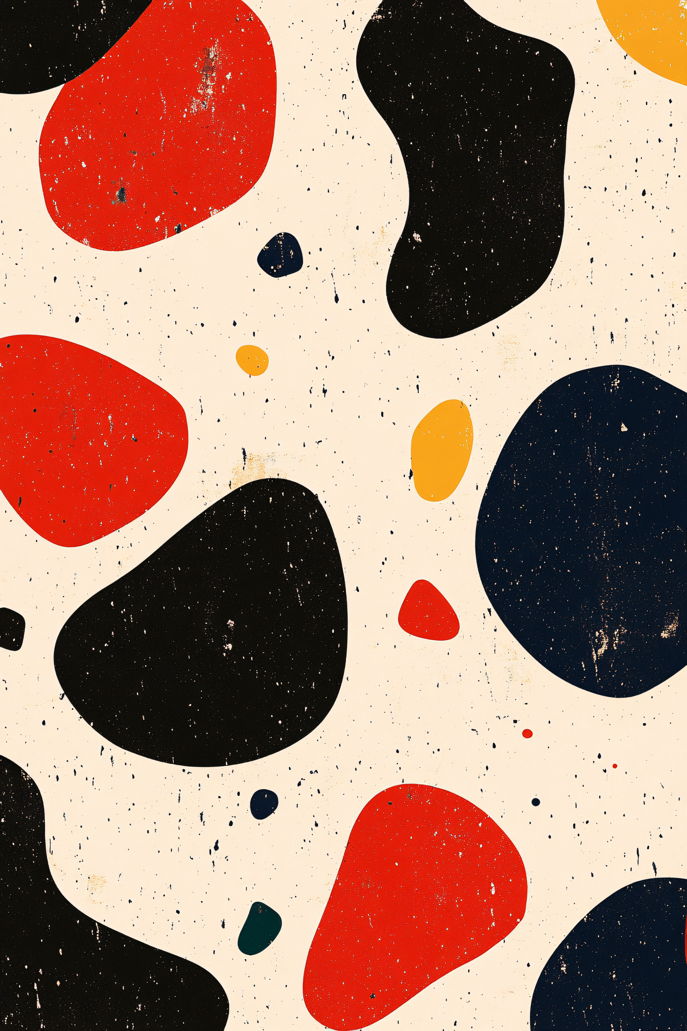 Abstract Retro Blob Pattern