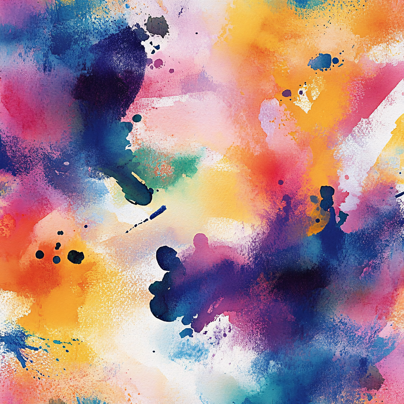 Abstract Splashes of Color