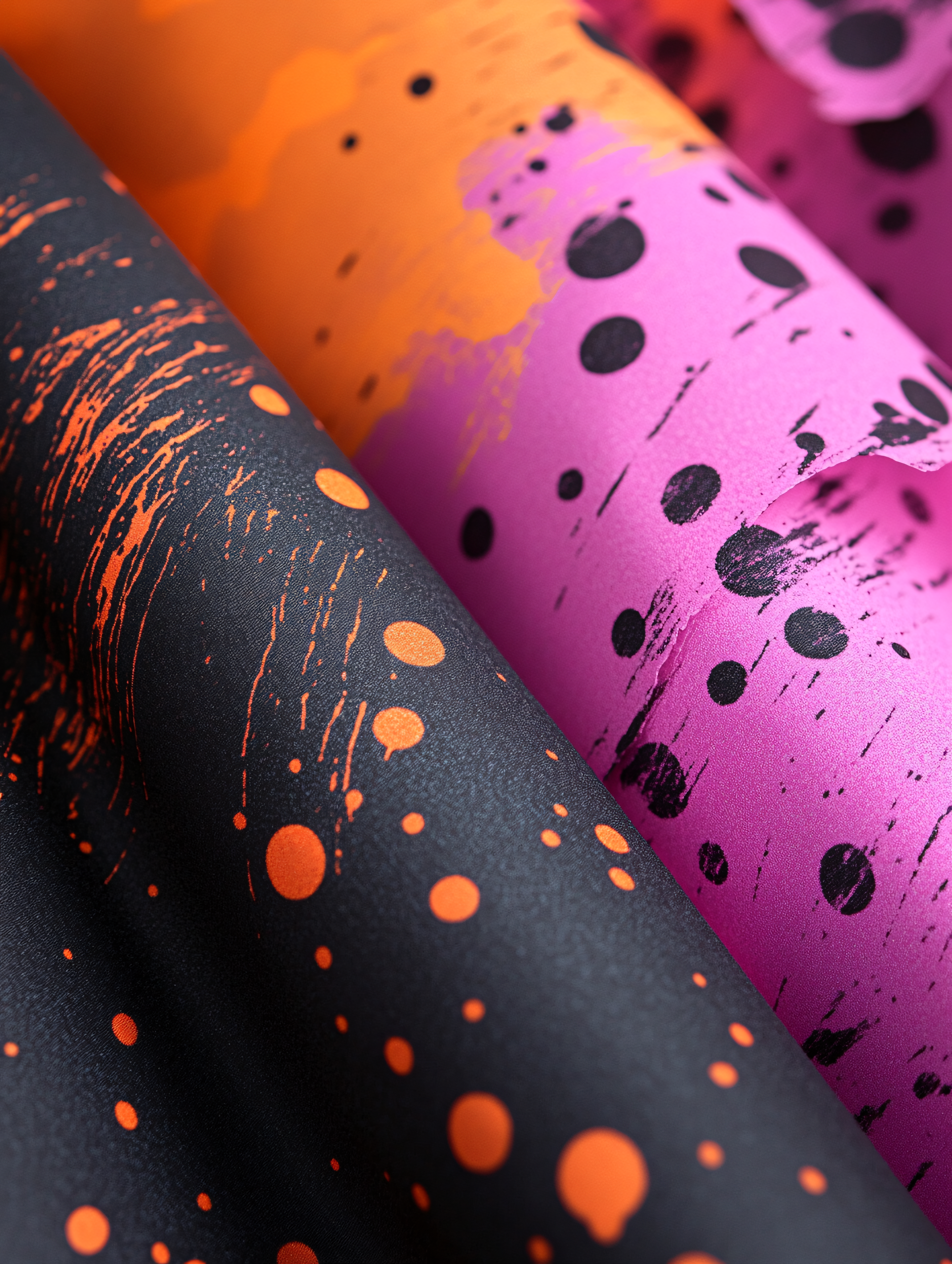 Abstract Splatter Fabric