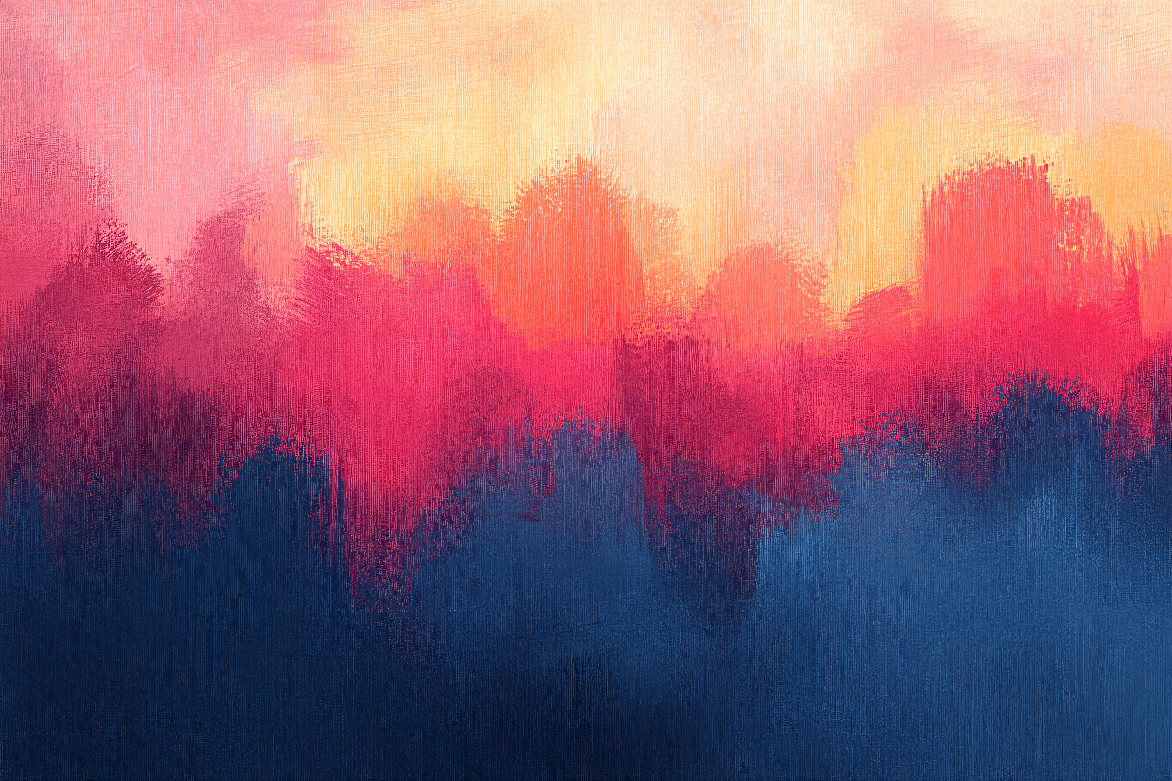 Abstract Sunset Brushstrokes
