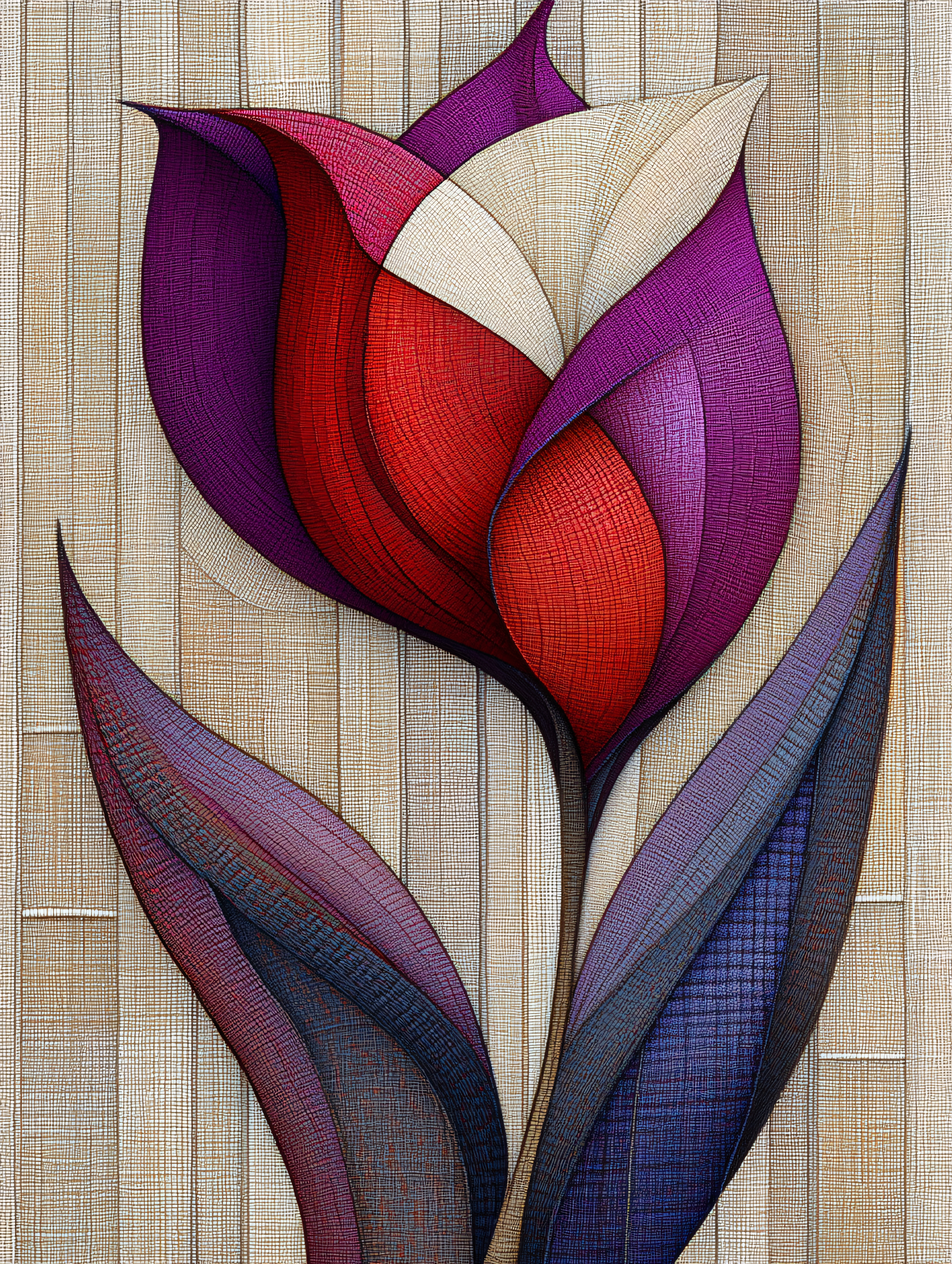 Abstract Tulip Bloom