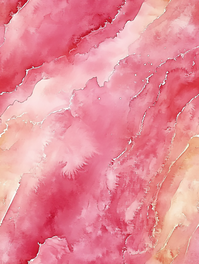 Abstract Watercolor Red And Pink Swirl