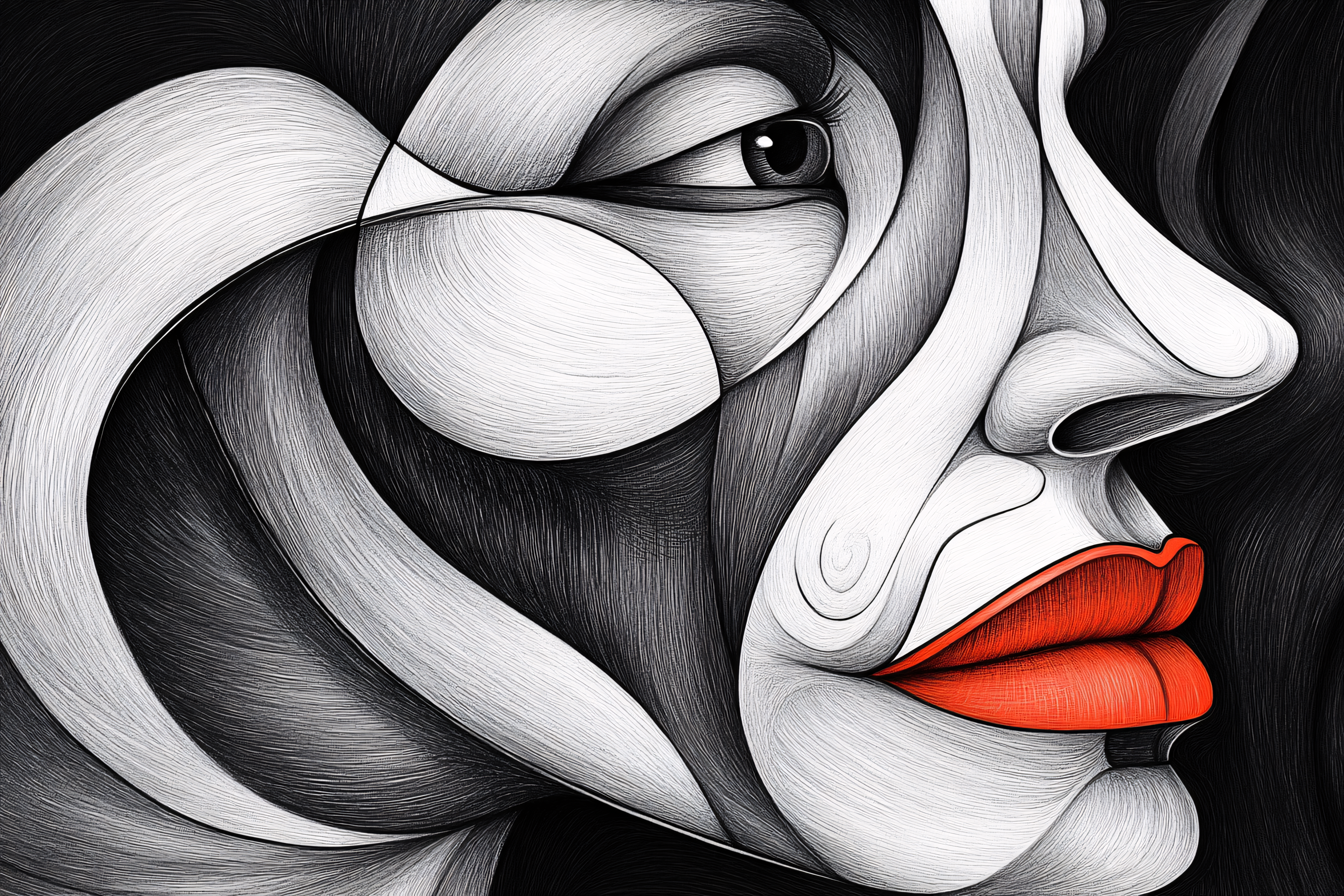 Abstract Woman Portrait