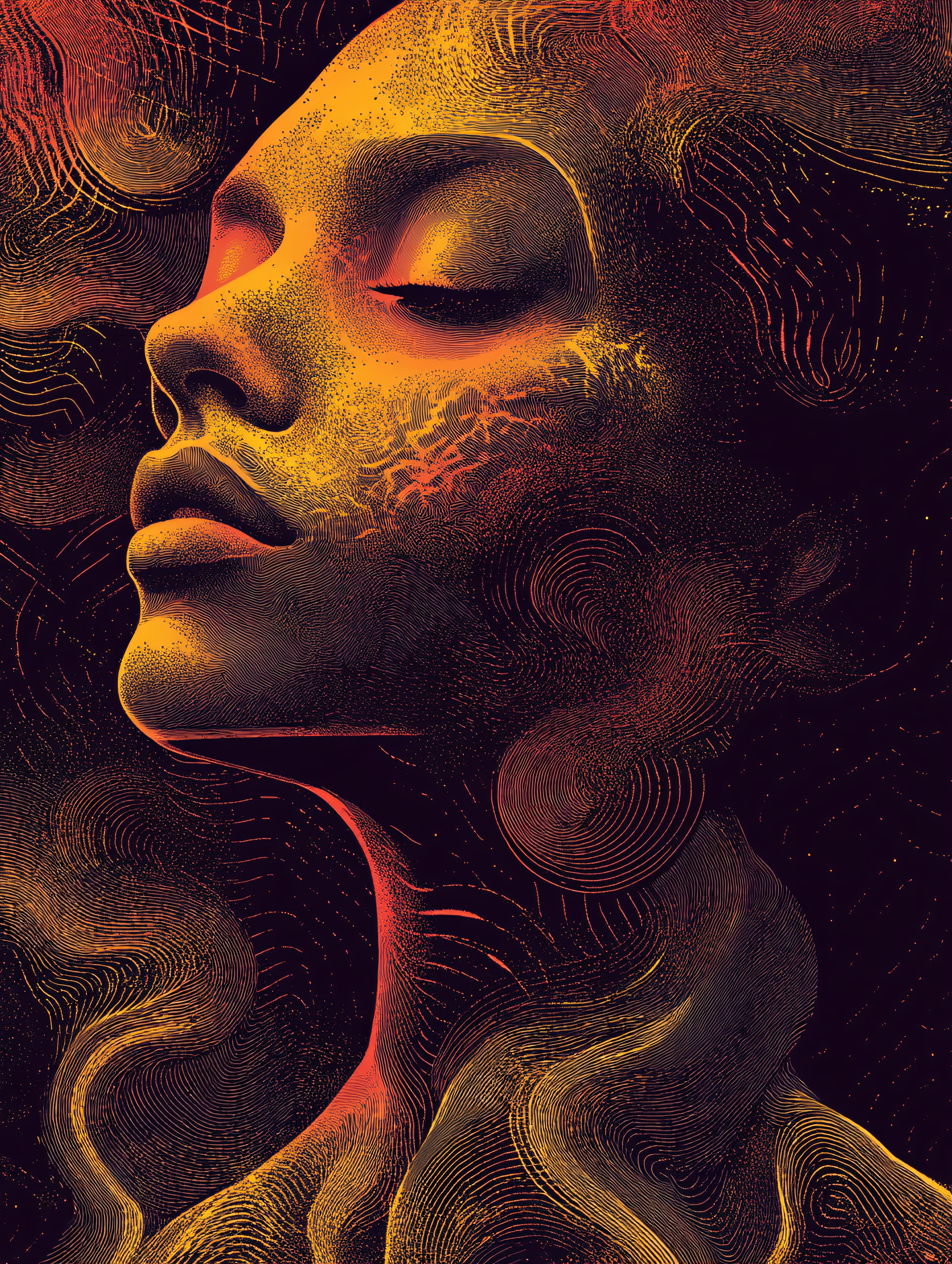 Abstract Woman Portrait
