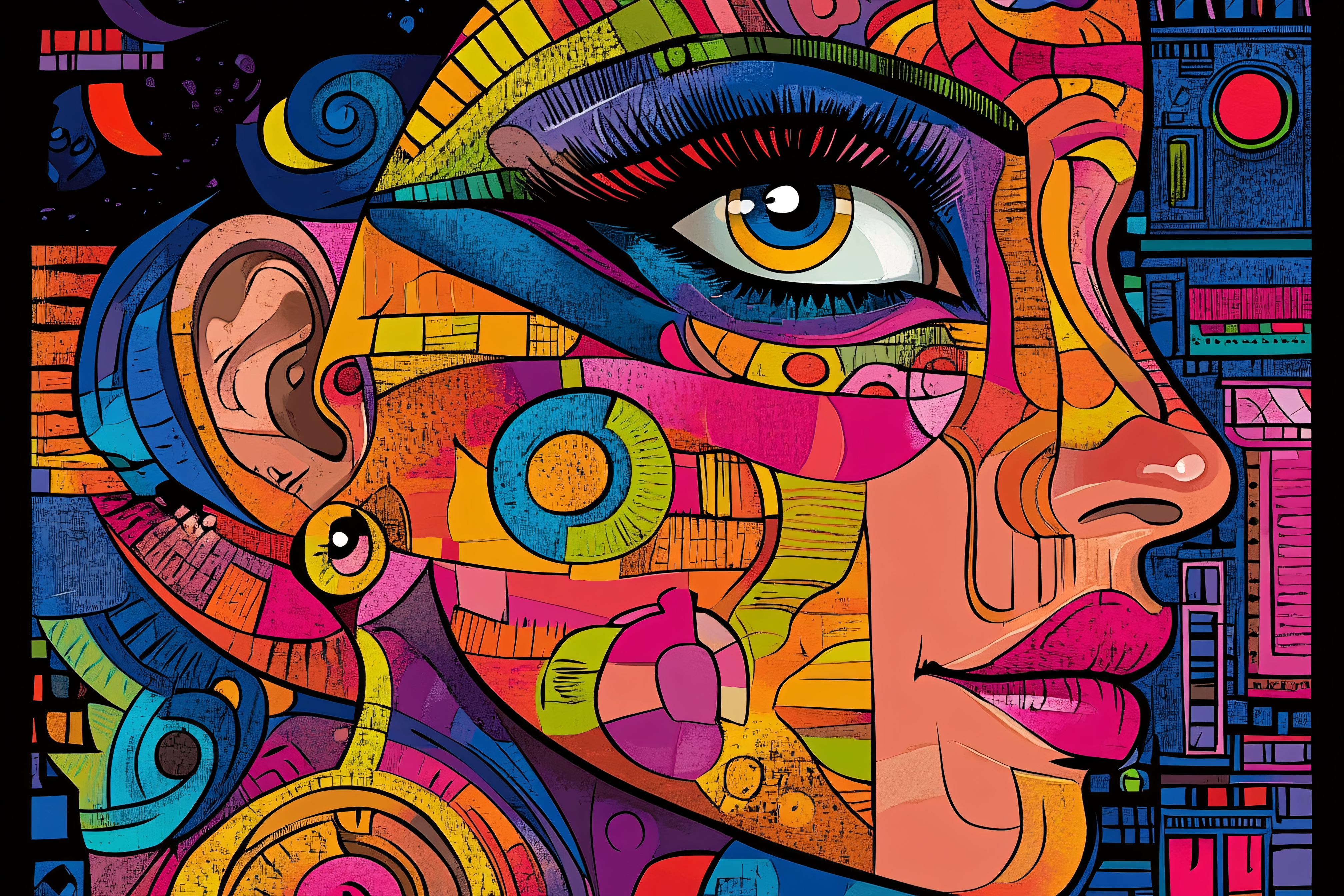 Abstract Woman Portrait