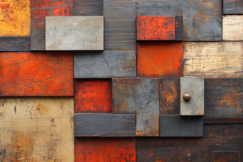 Abstract Wood Panel Texture