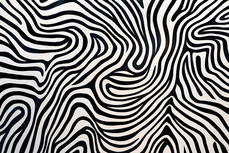 Abstract Zebra Stripes