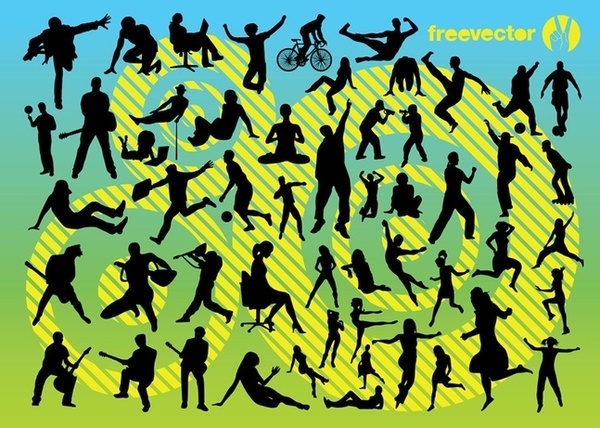 Active People Free Vector