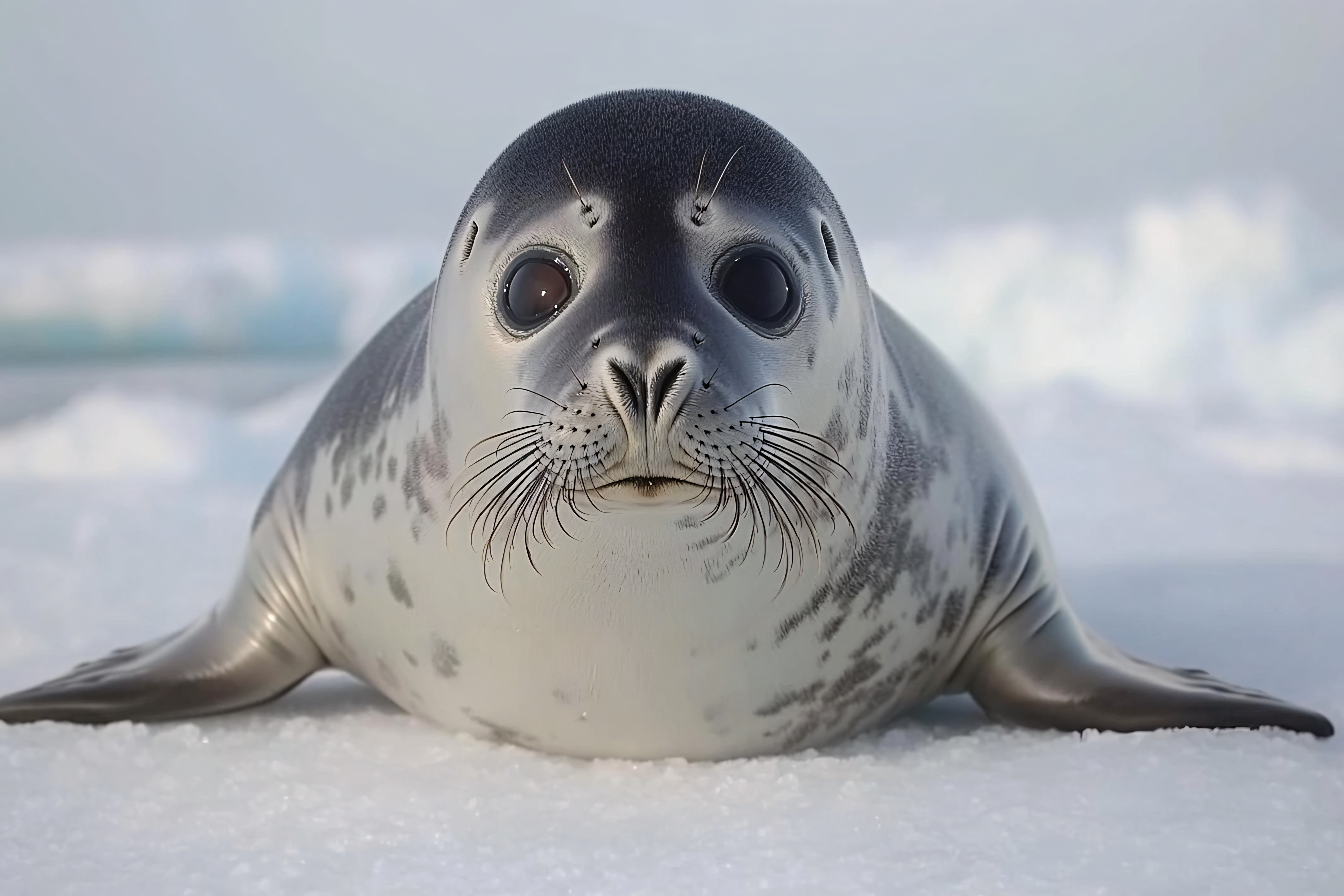 Adorable Seal Pup Portrait