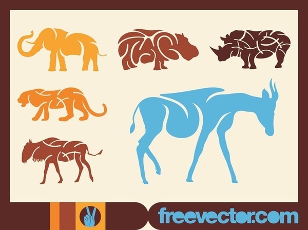 African Animals s Free Vector