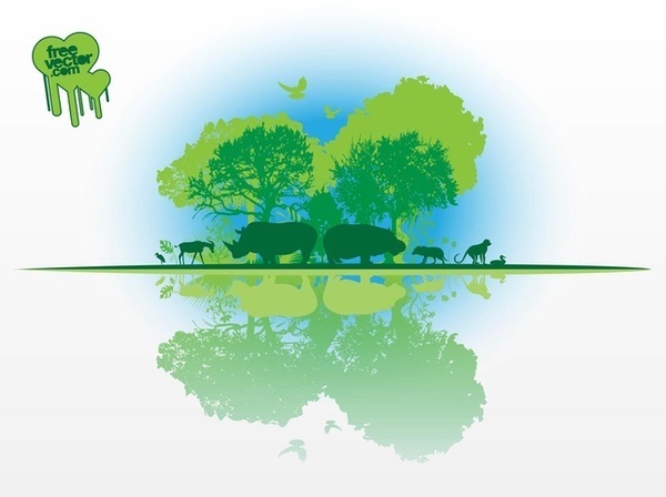 African Nature Free Vector