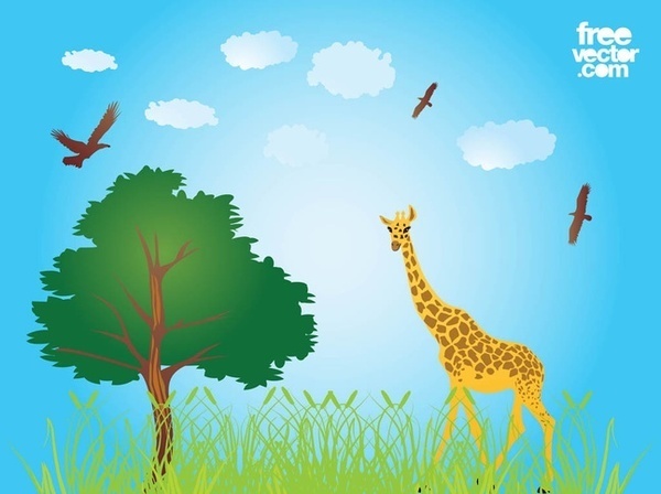 African Nature Free Vector