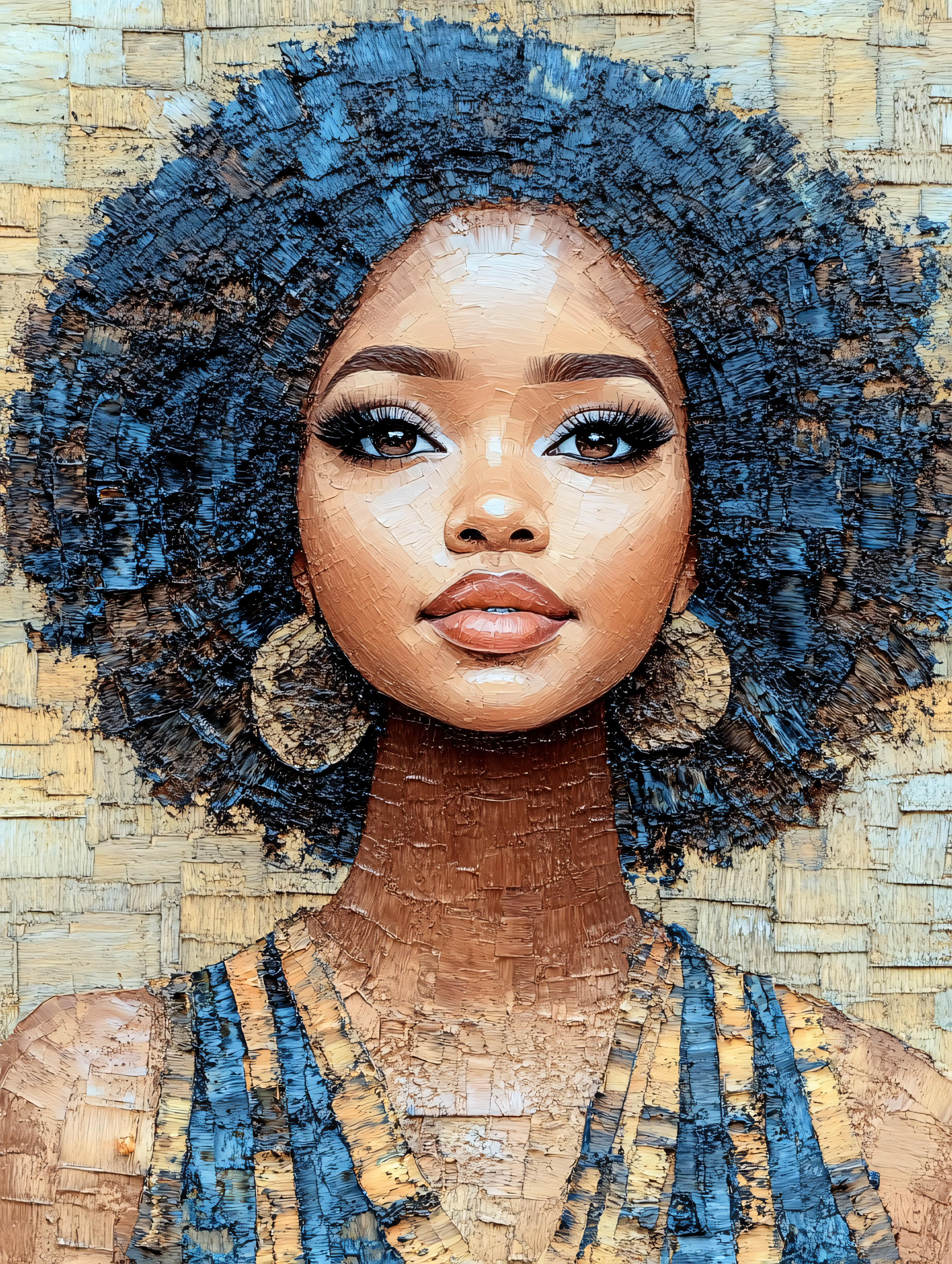 Afro Woman Portrait