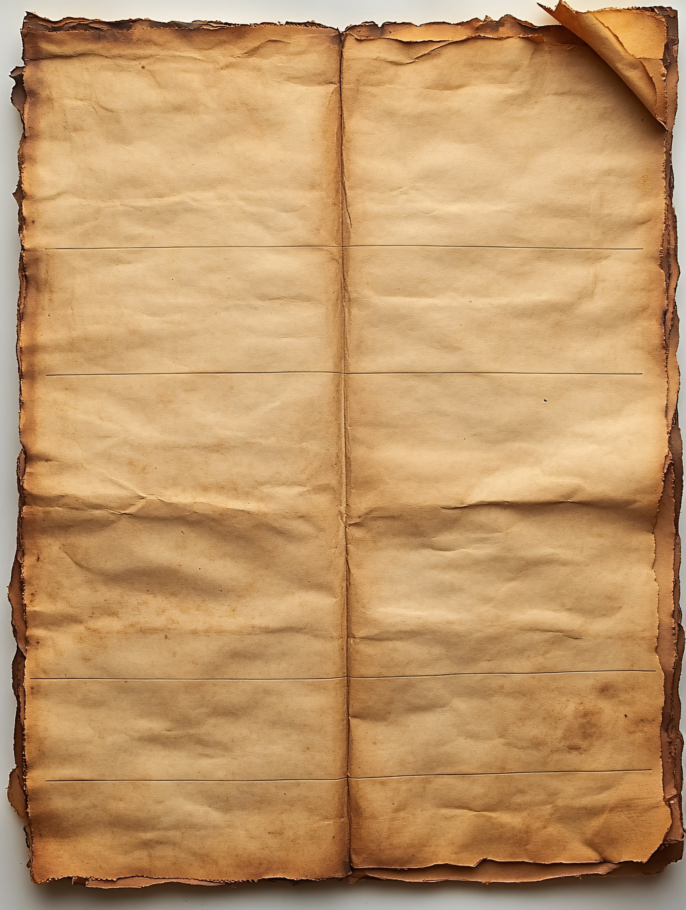 Aged Folded Paper