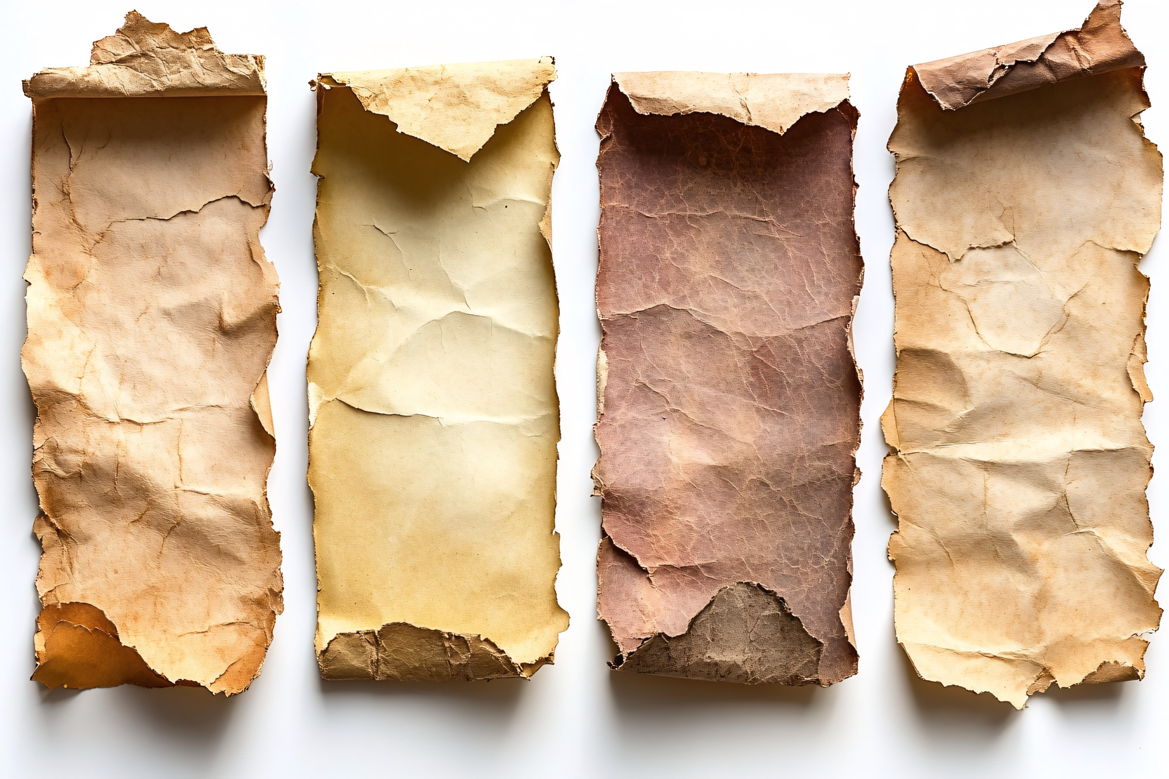 Aged Parchment Scroll Collection