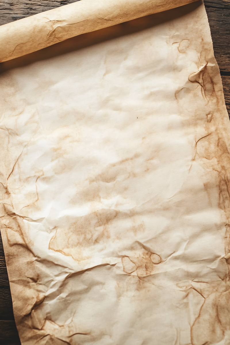 Aged Scroll Of Paper