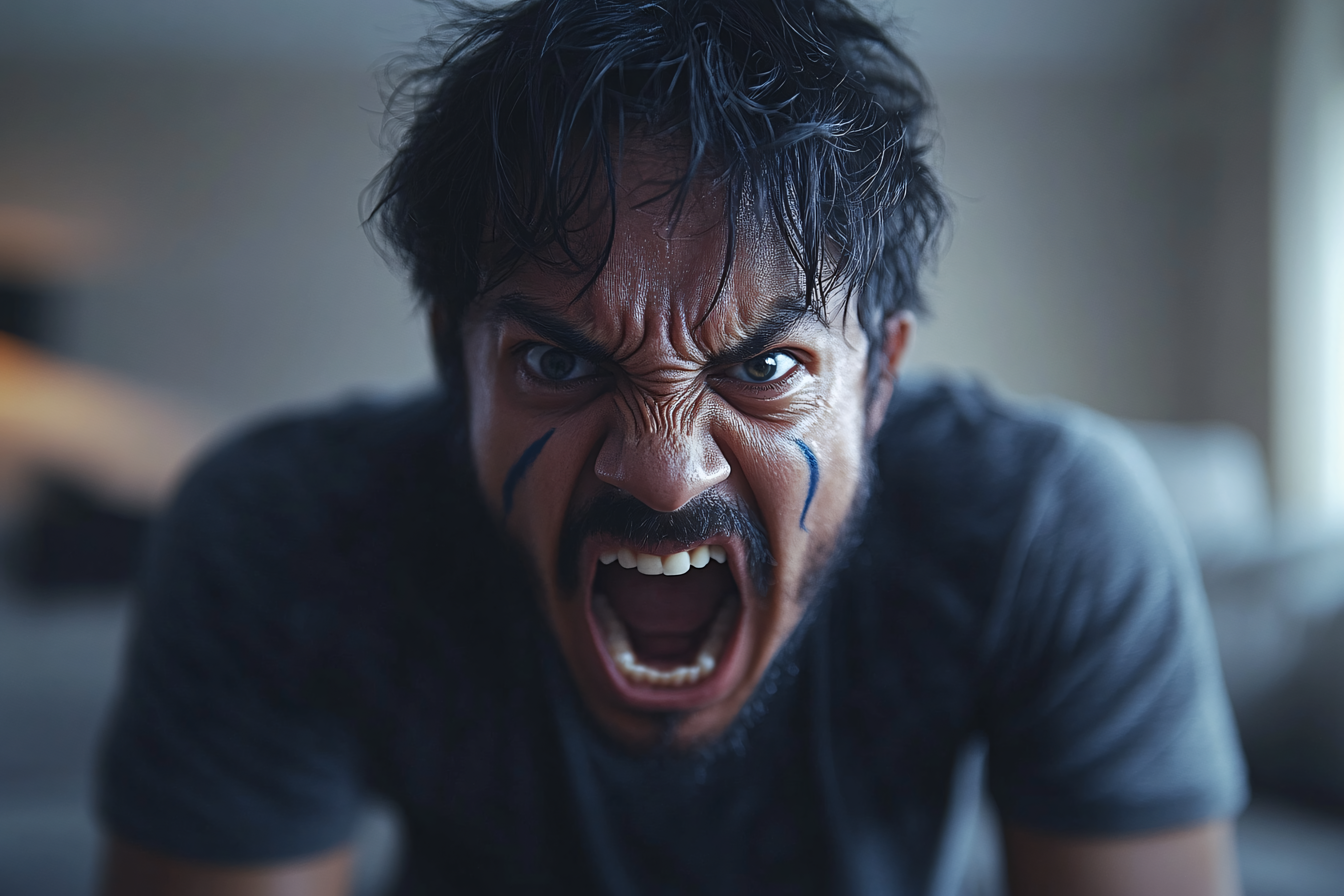 Aggressive Man Yelling