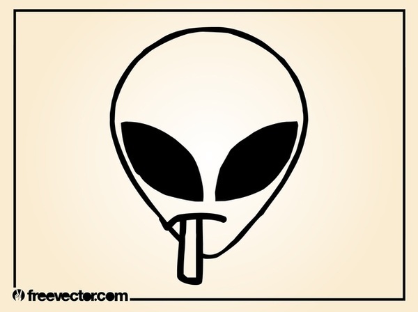 Alien Smoking Joint Free Vector