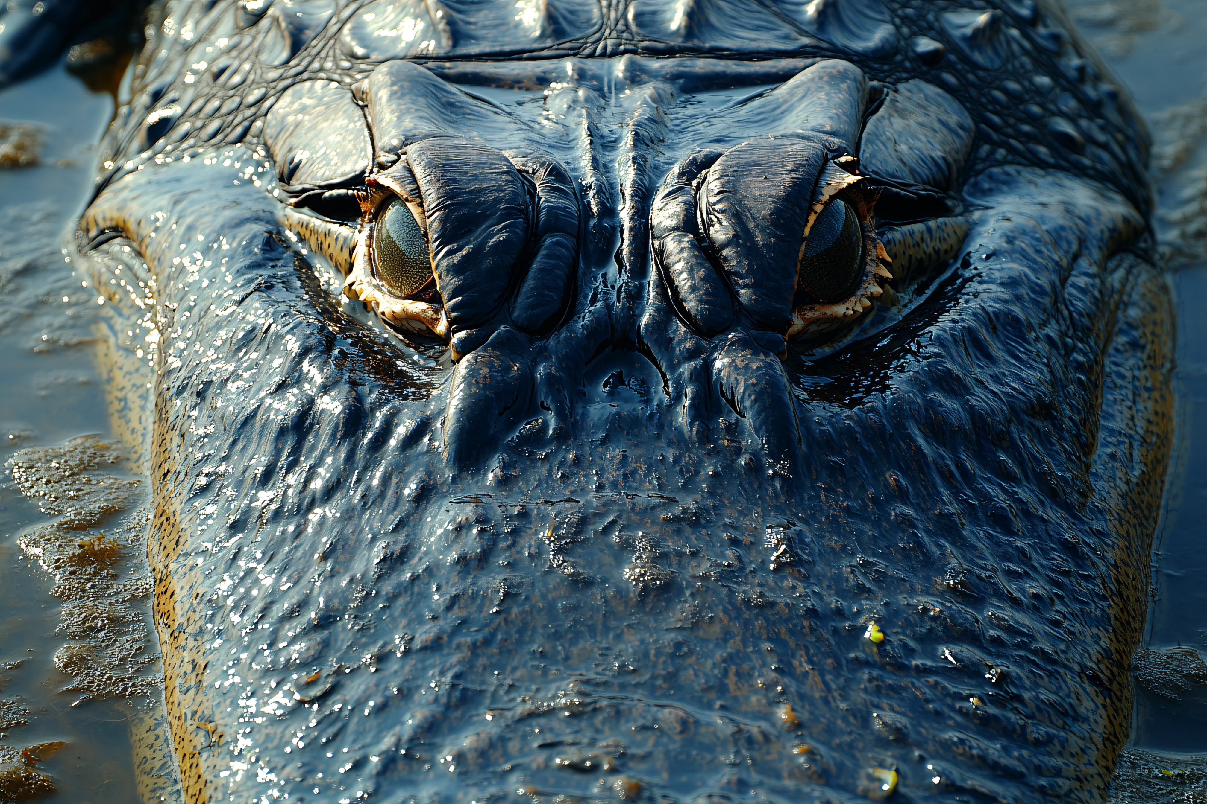 Alligator Gaze Close-Up