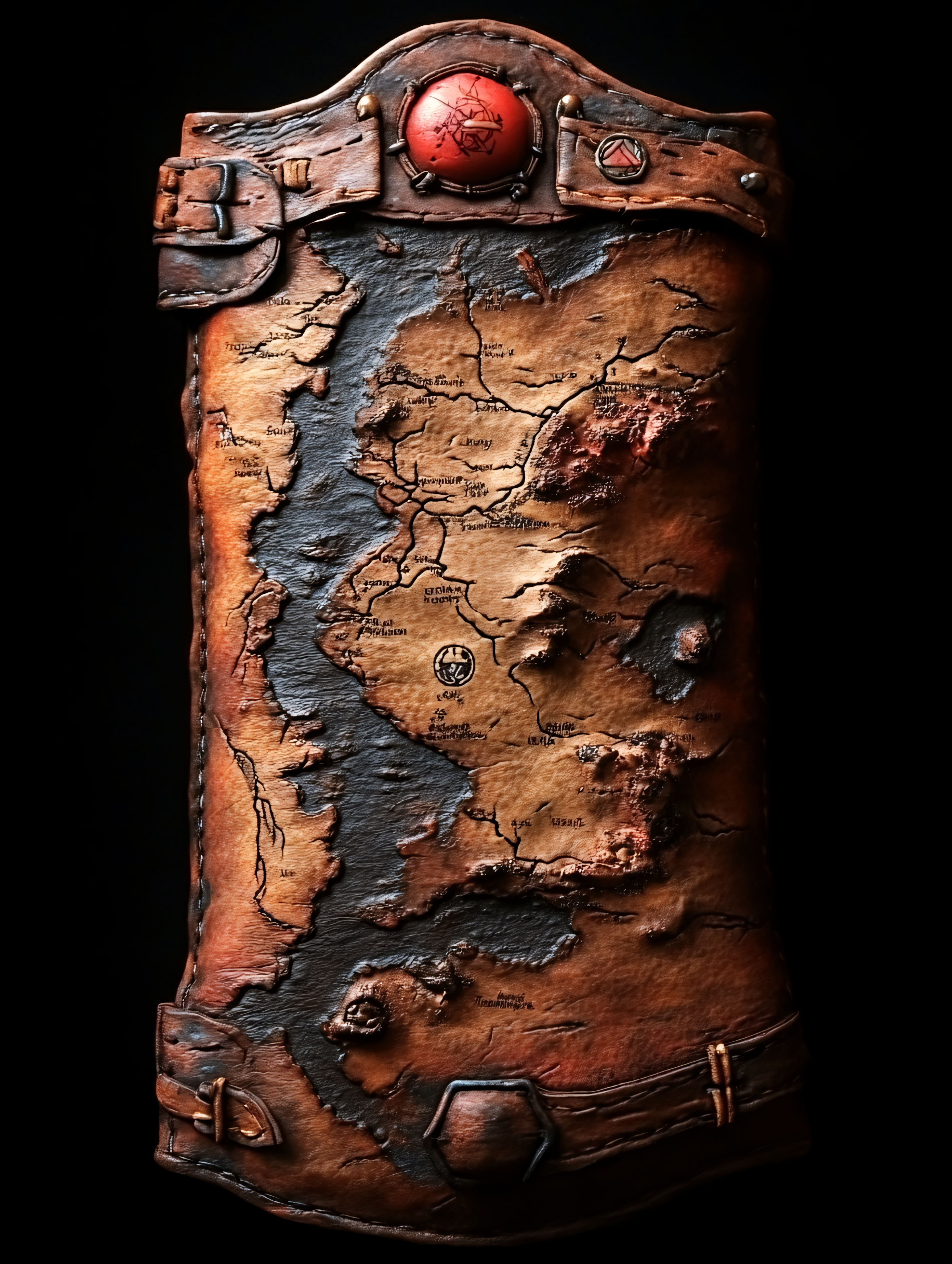 Ancient Map Scroll