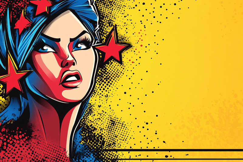 Angry Woman Pop Art