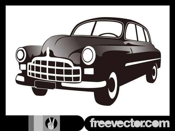 Antique Car Free Vector