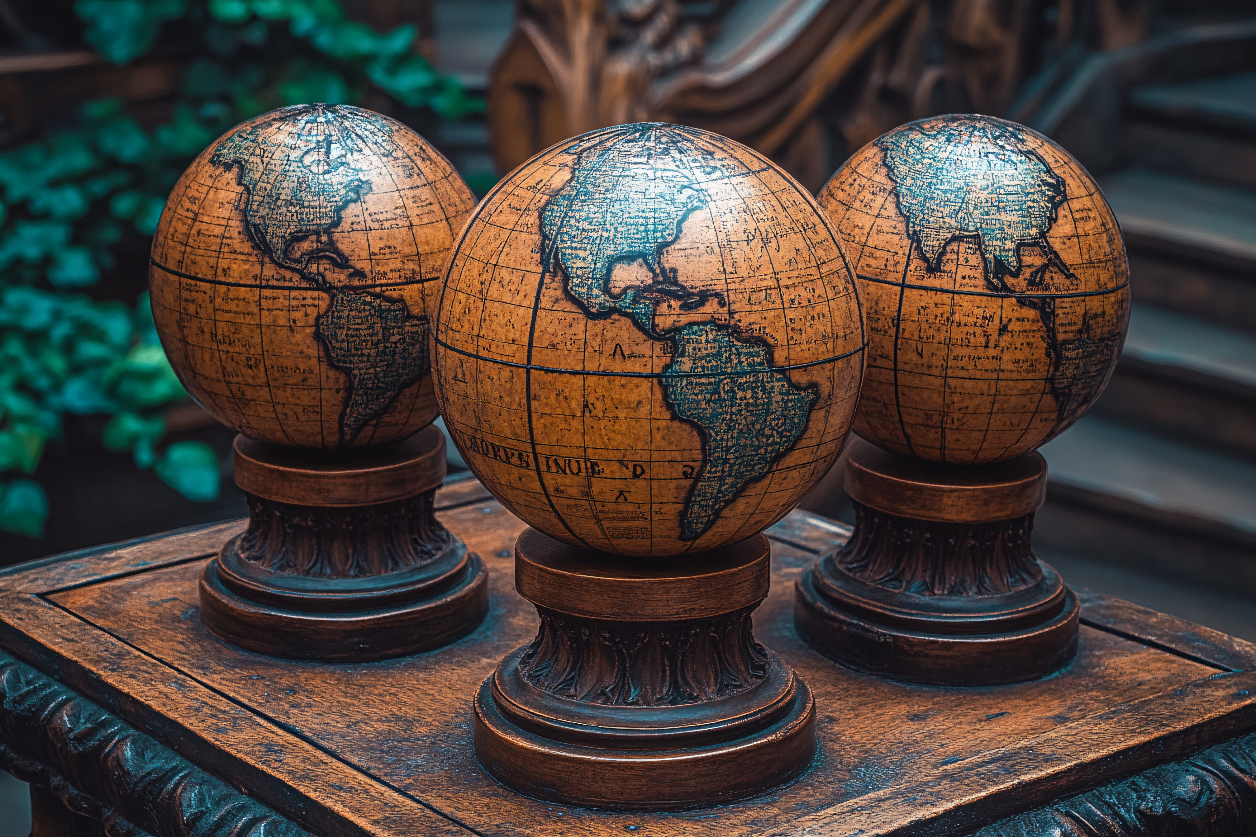 Antique Globe Ornaments