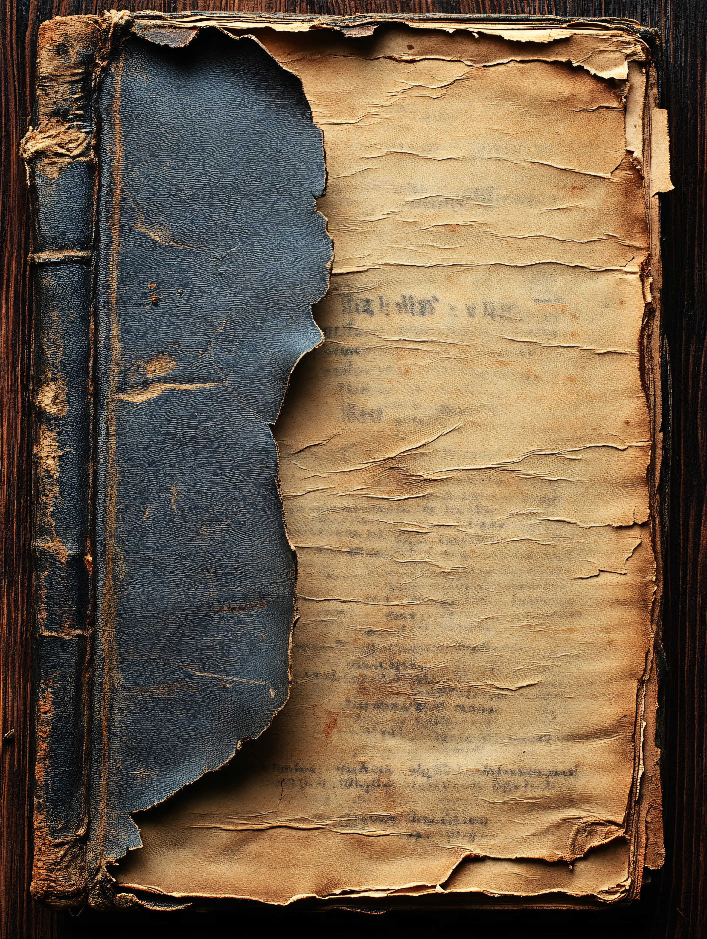 Antique Torn Book