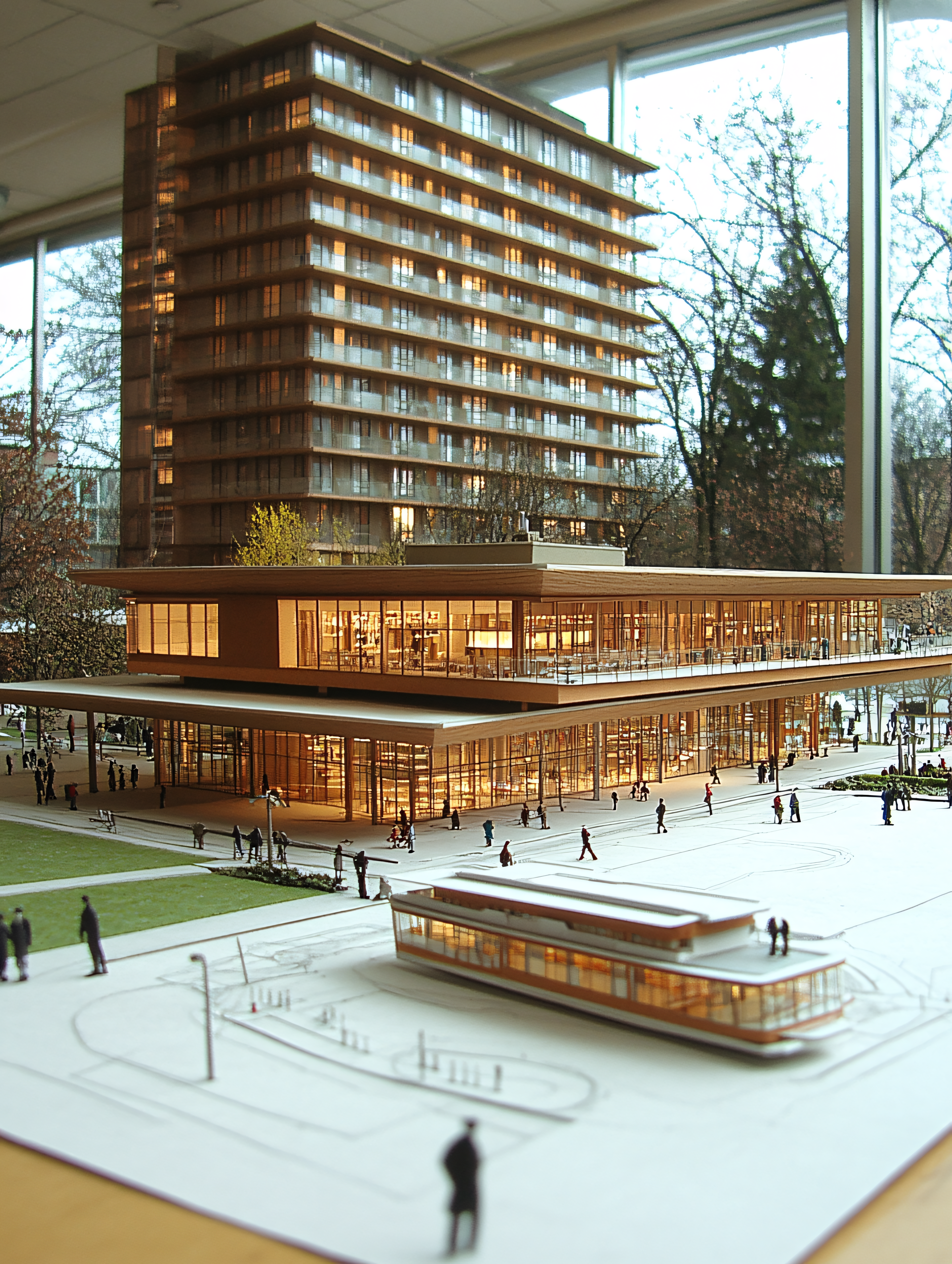 Architectural Model Of Modern Building