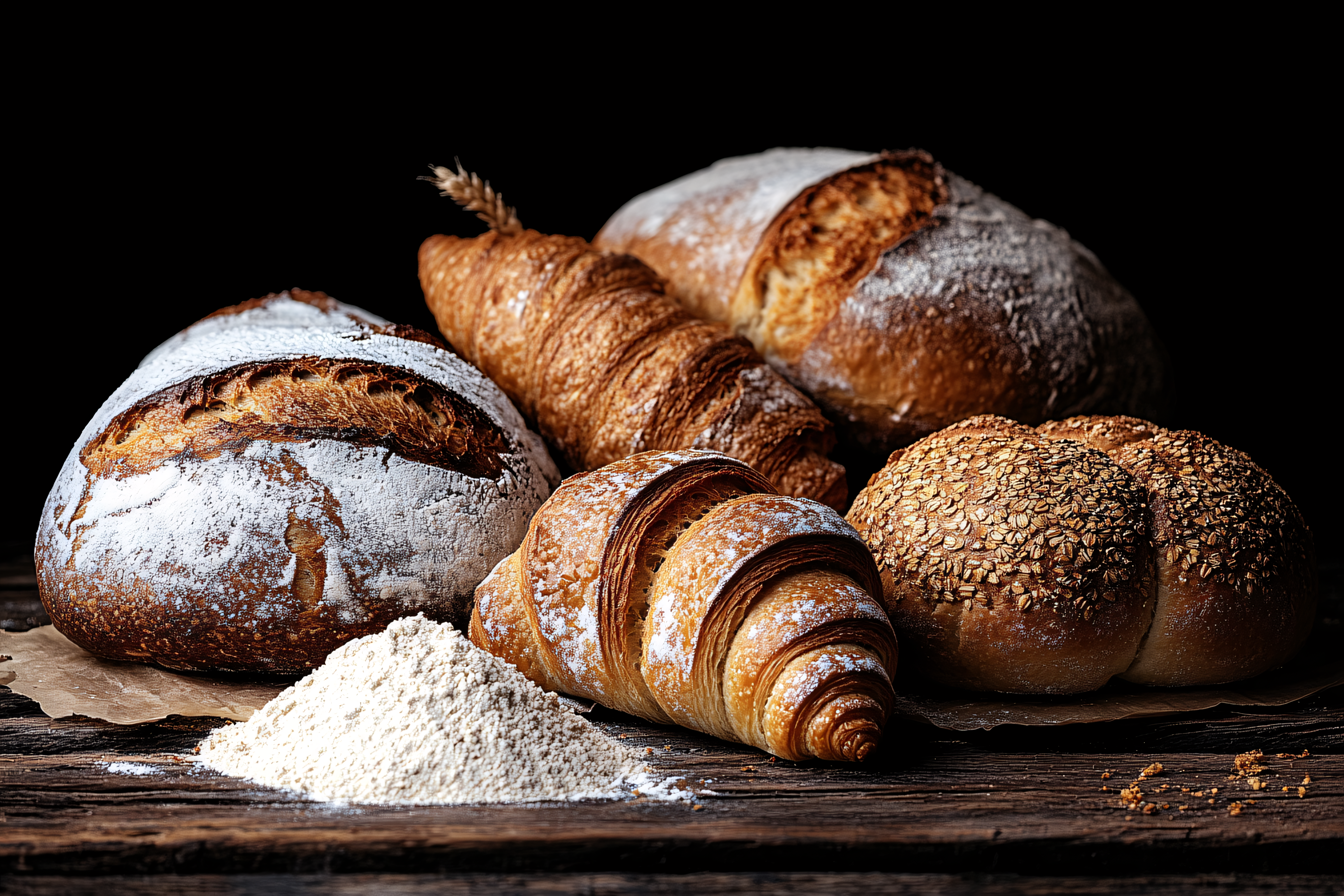 Assortment Of Fresh Baked Bread