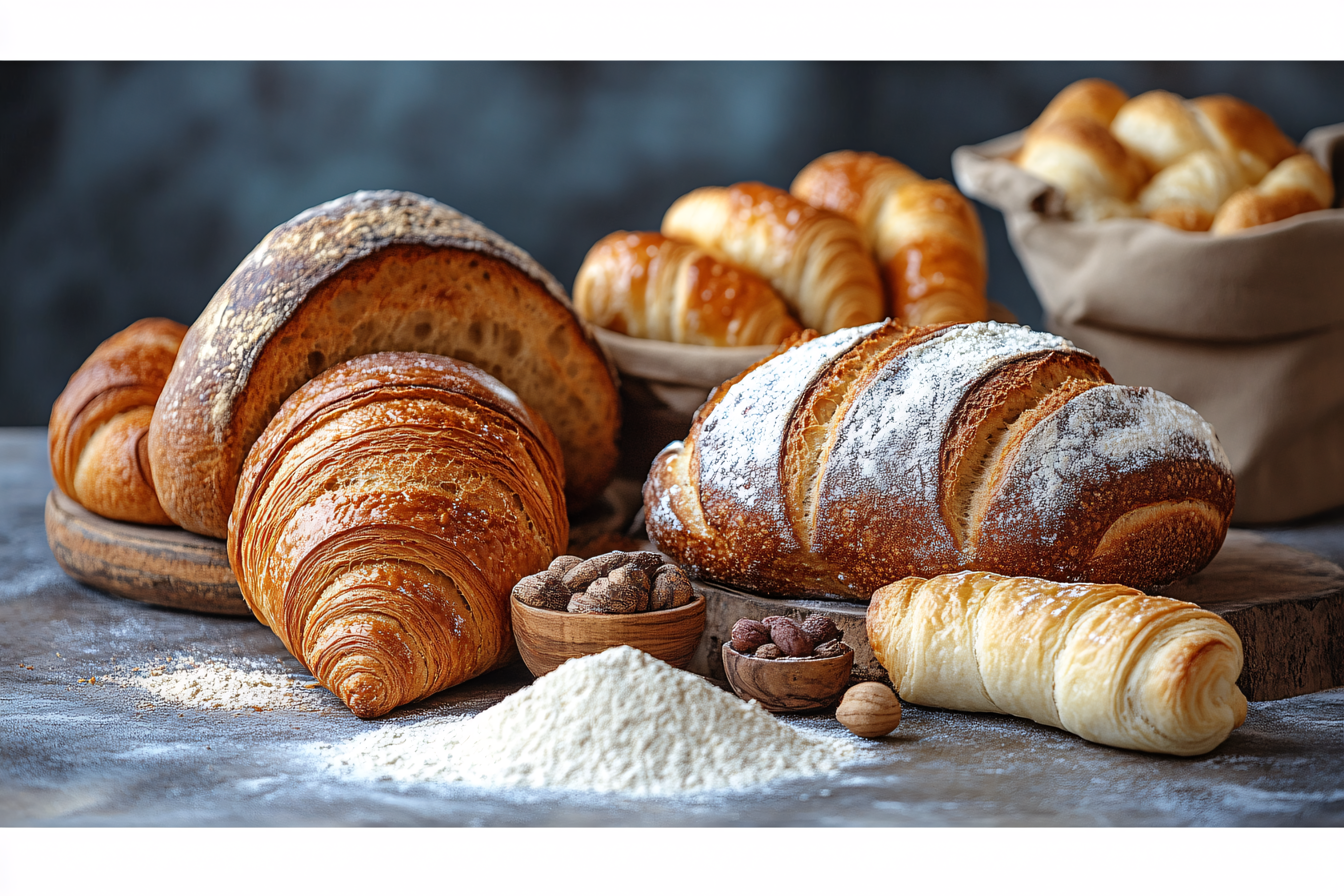 Assortment Of Freshly Baked Bread