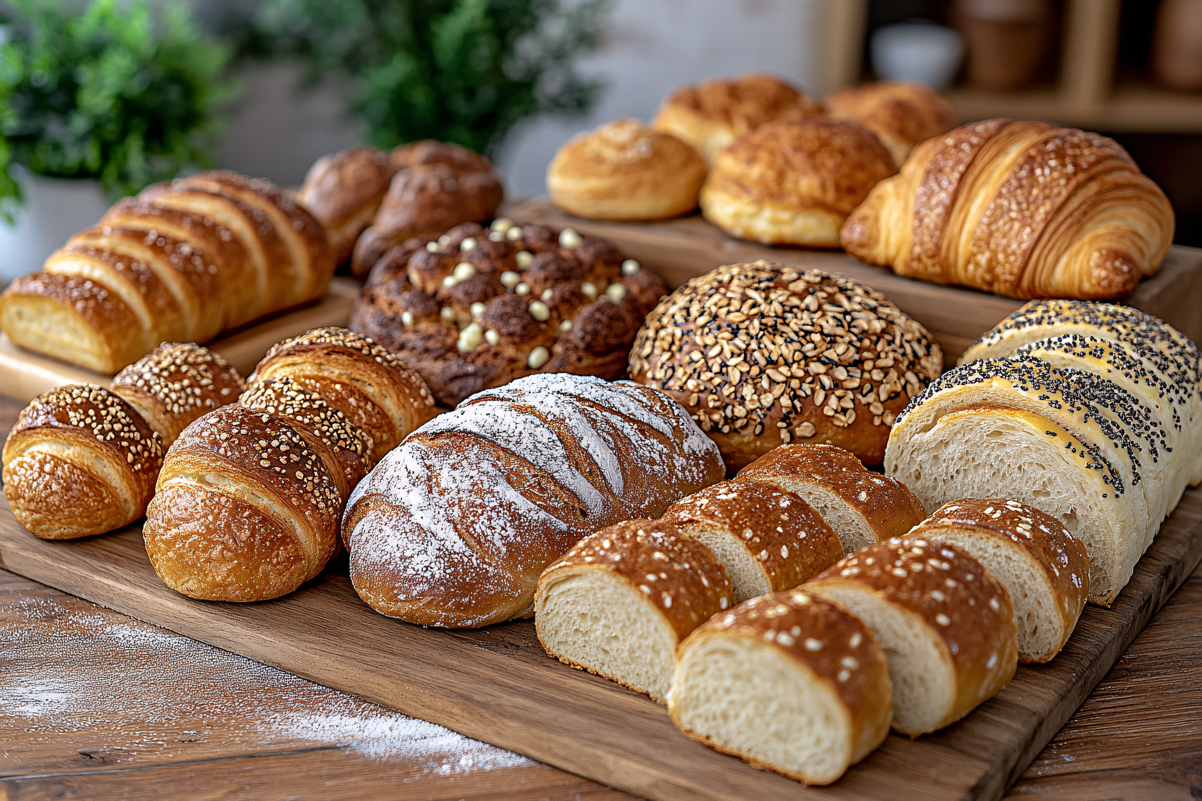 Assortment Of Freshly Baked Bread