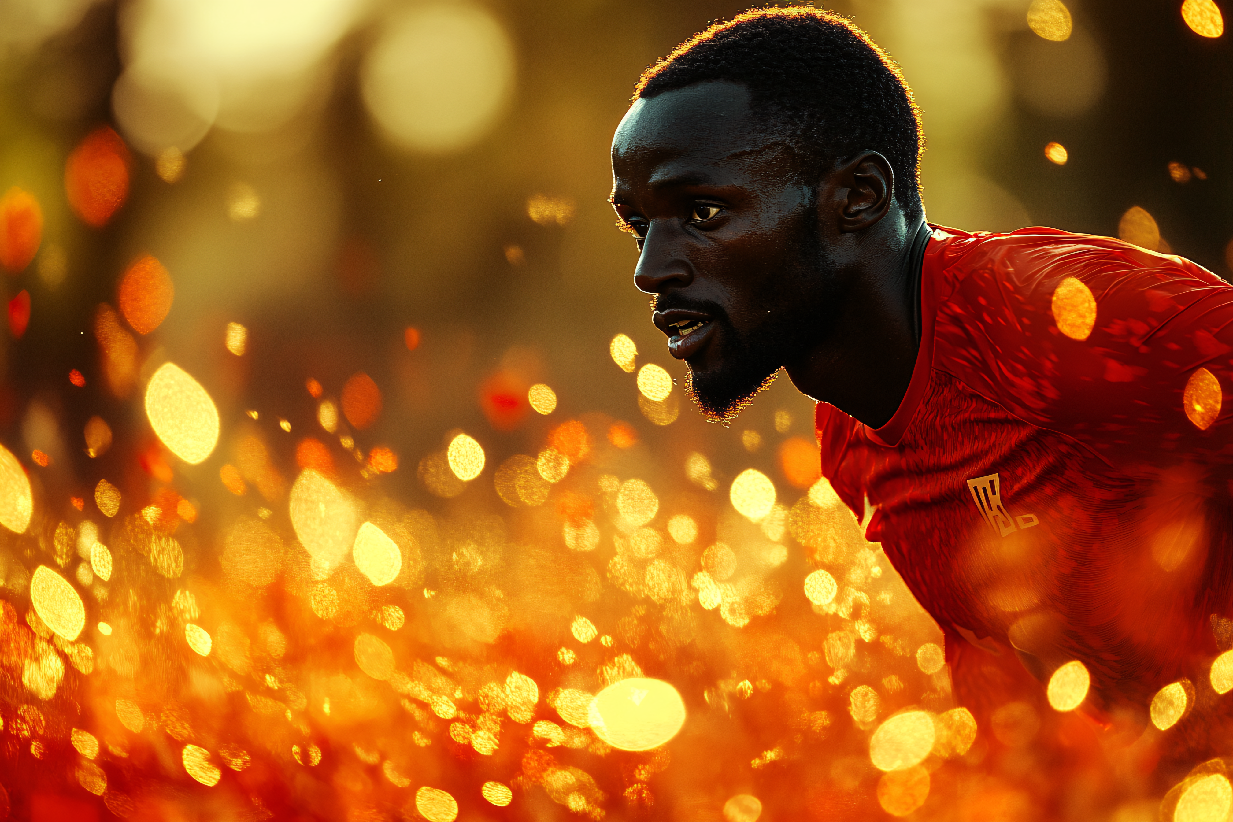 Athlete in Golden Light