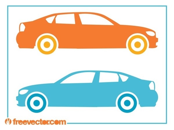 Automobile Silhouettes Free Vector
