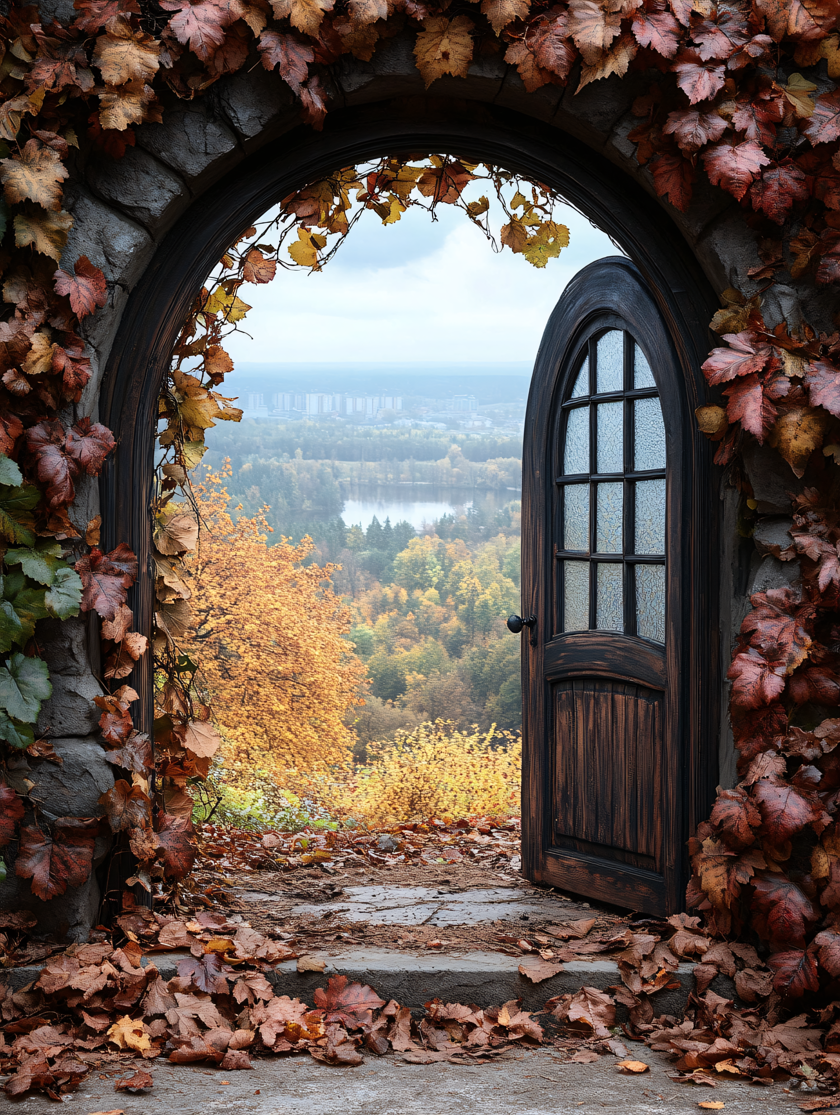 Autumn Archway to Scenic Vista