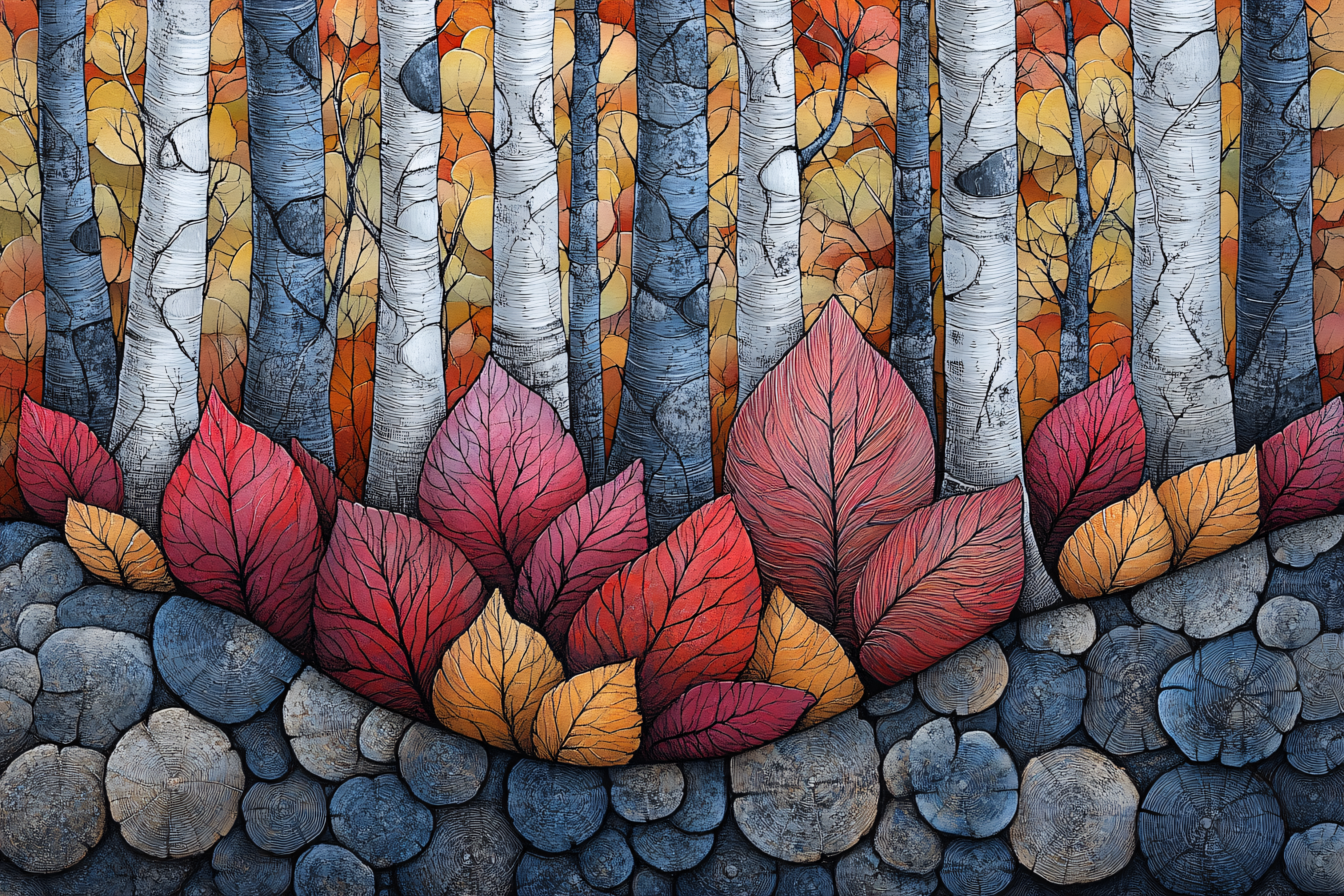 Autumn Birch Forest