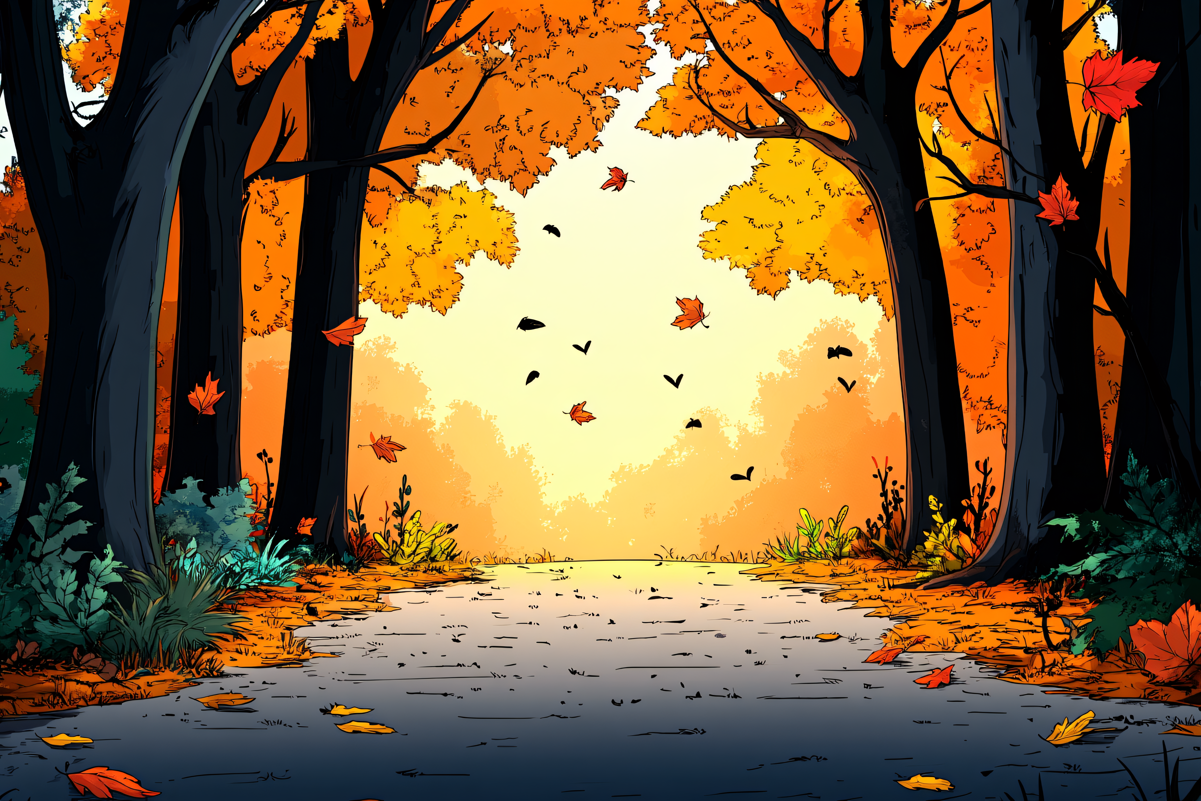 Autumn Forest Path