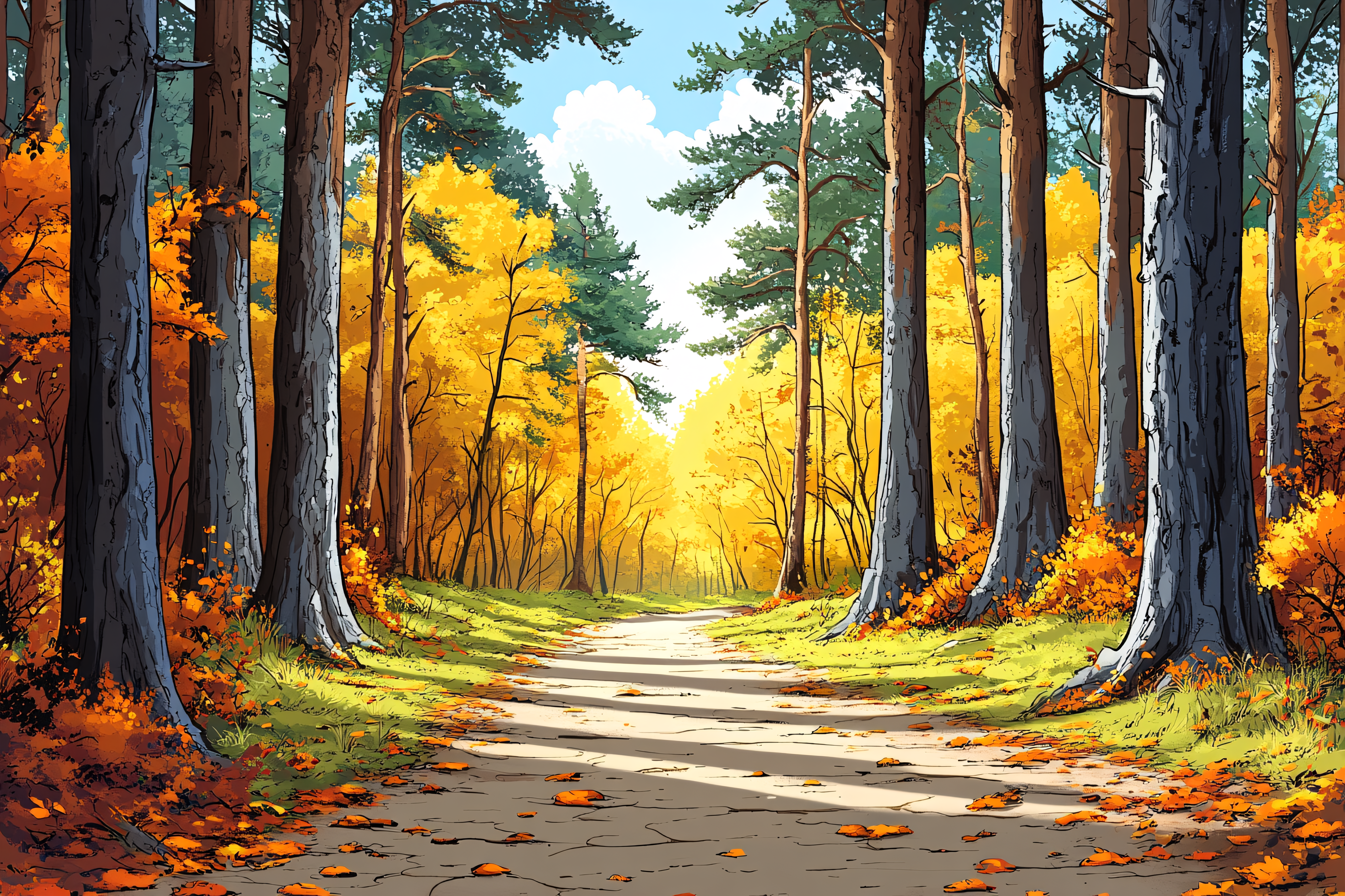 Autumn Forest Path