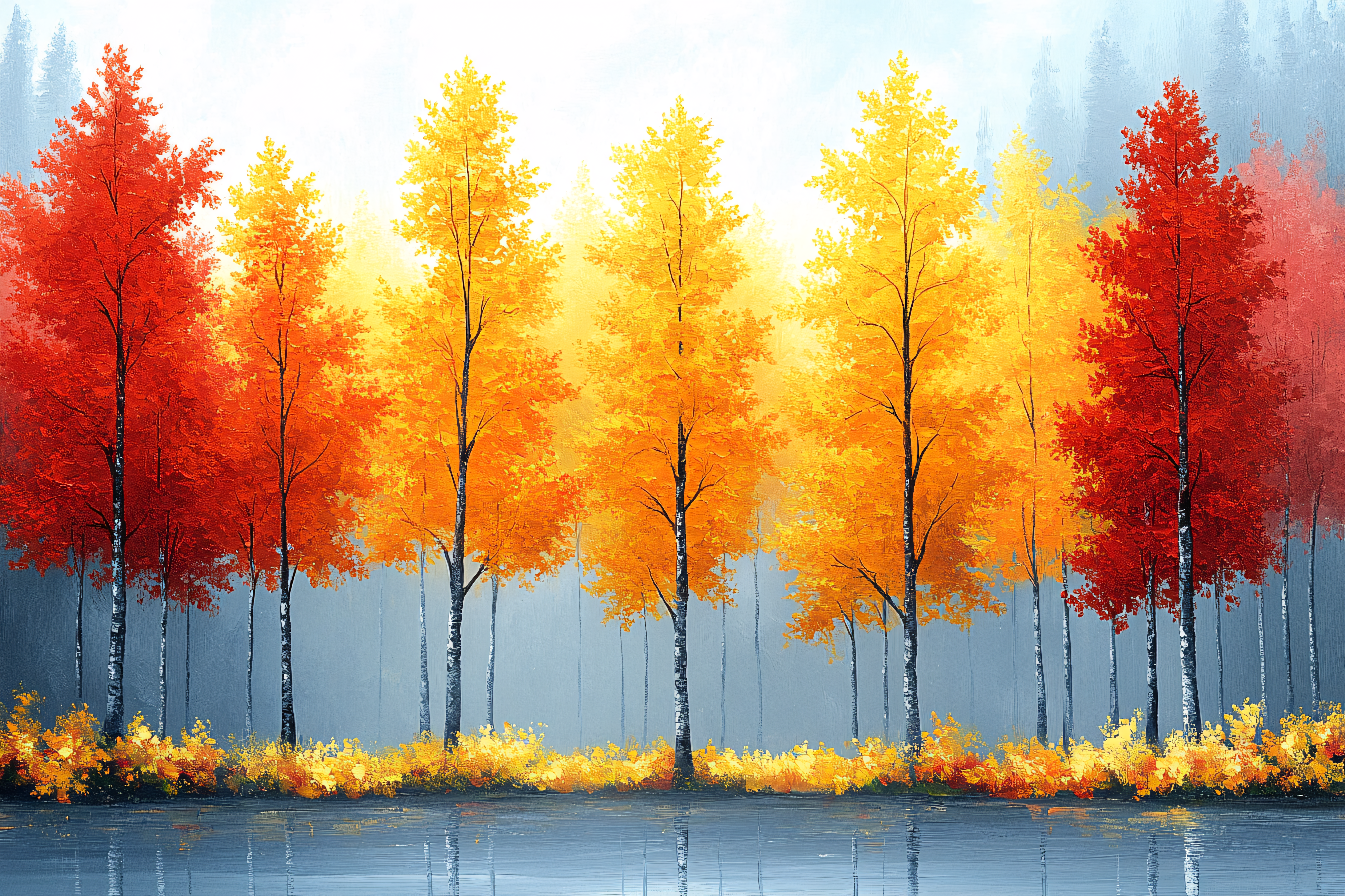 Autumn Forest Reflection