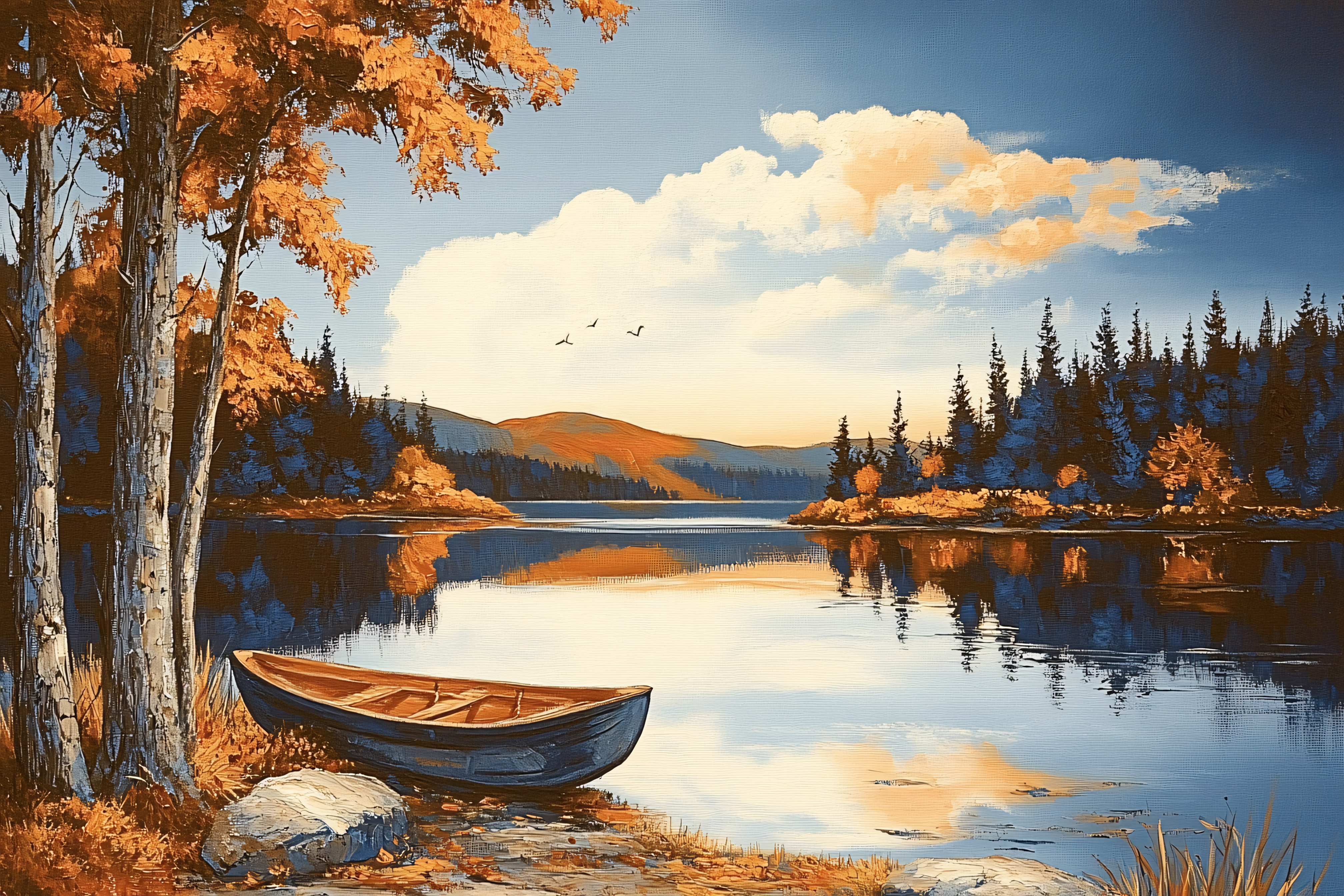 Autumn Lake Serenity