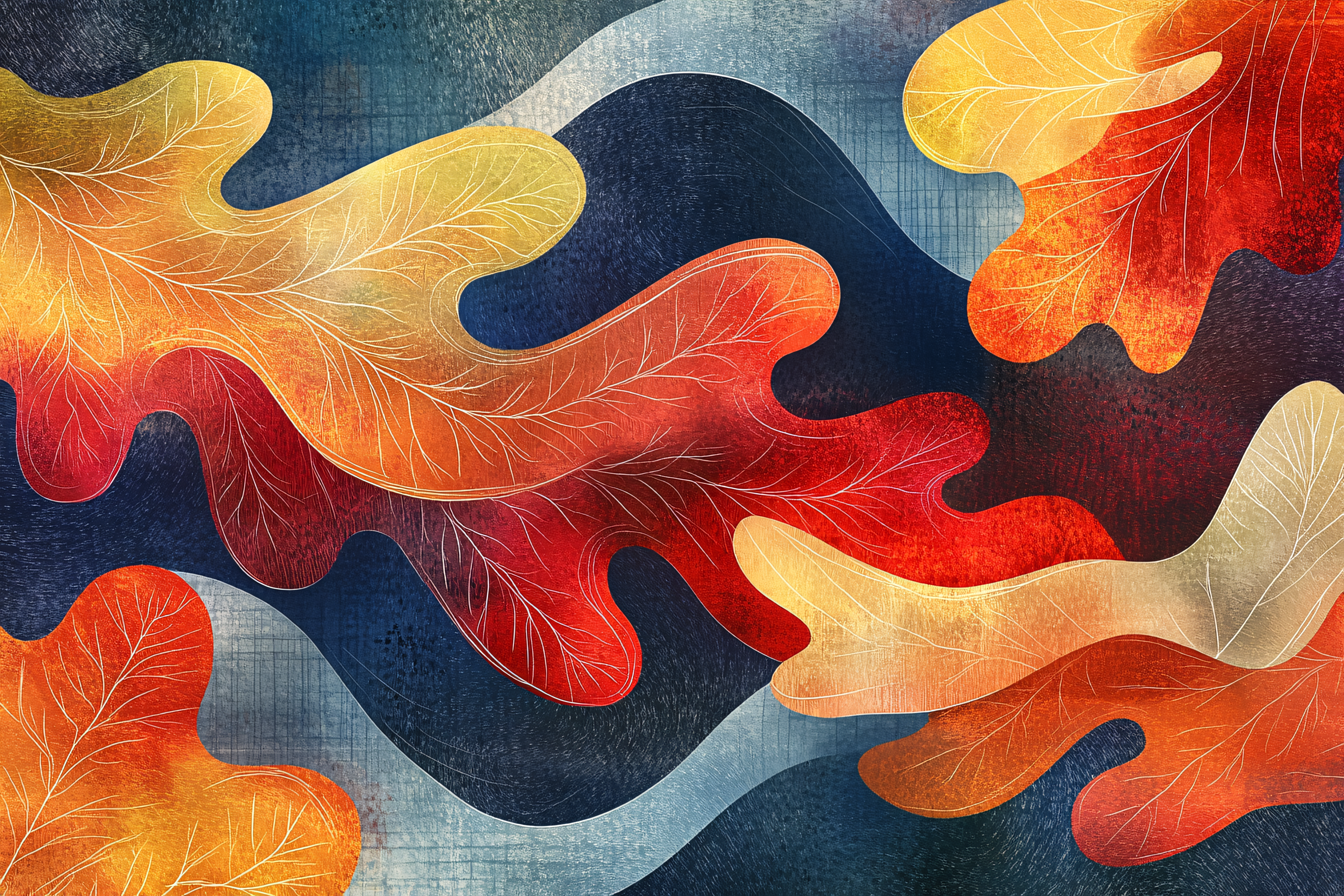 Autumn Leaves Abstract