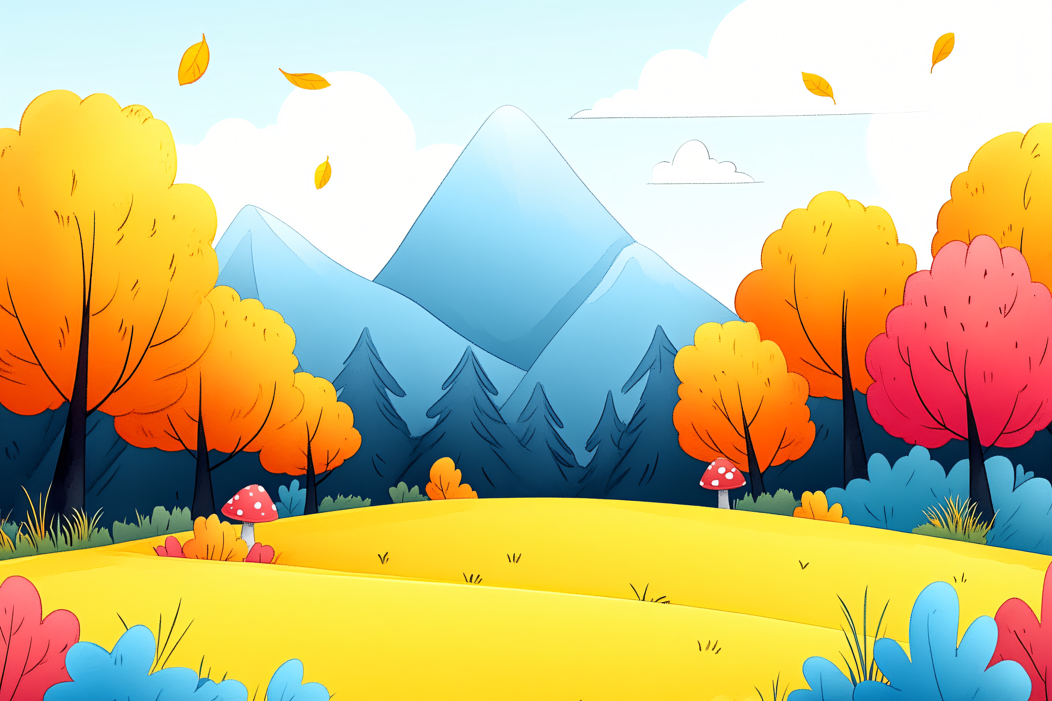 Autumn Mountain Landscape