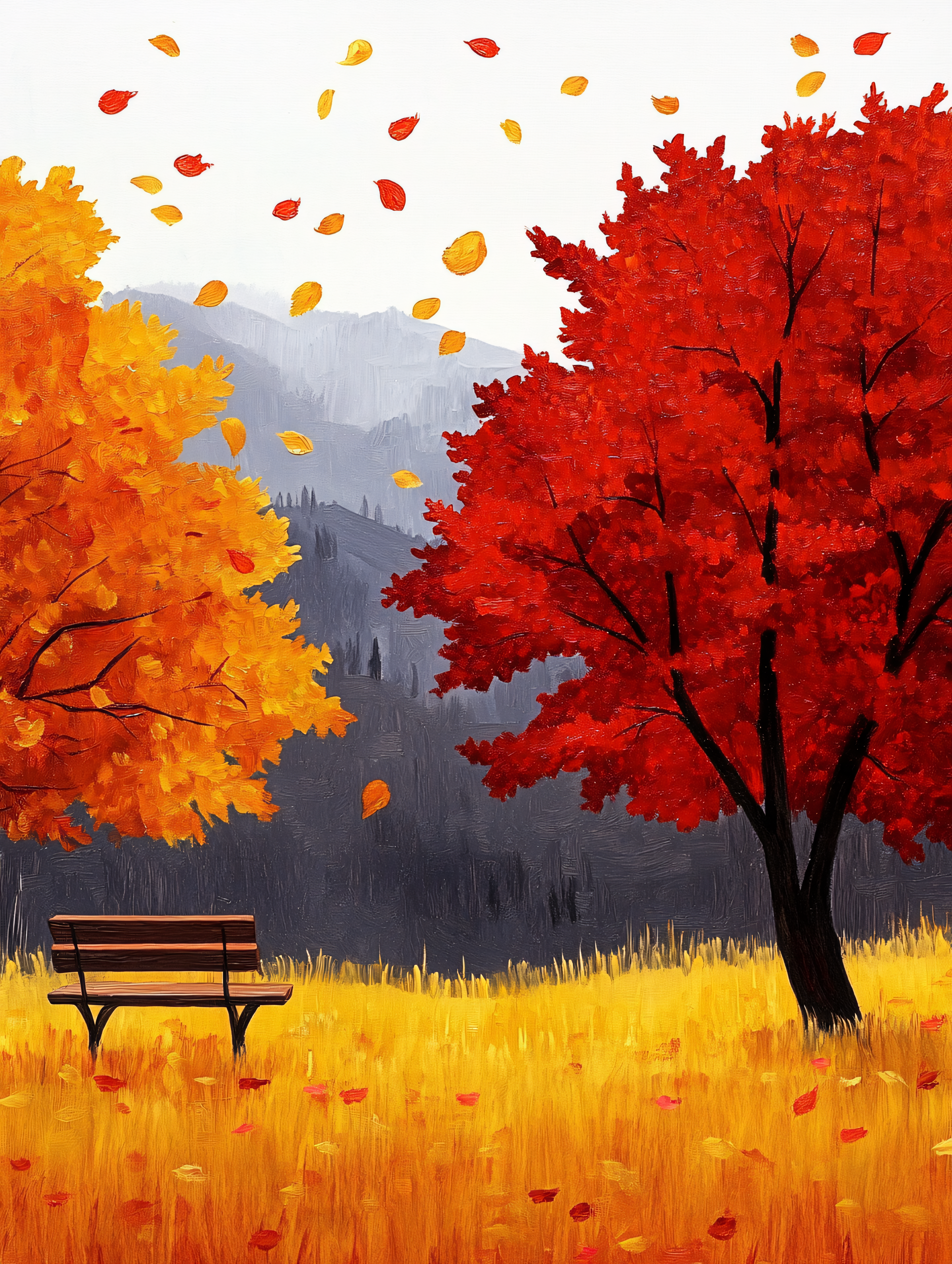 Autumn Serenity Bench