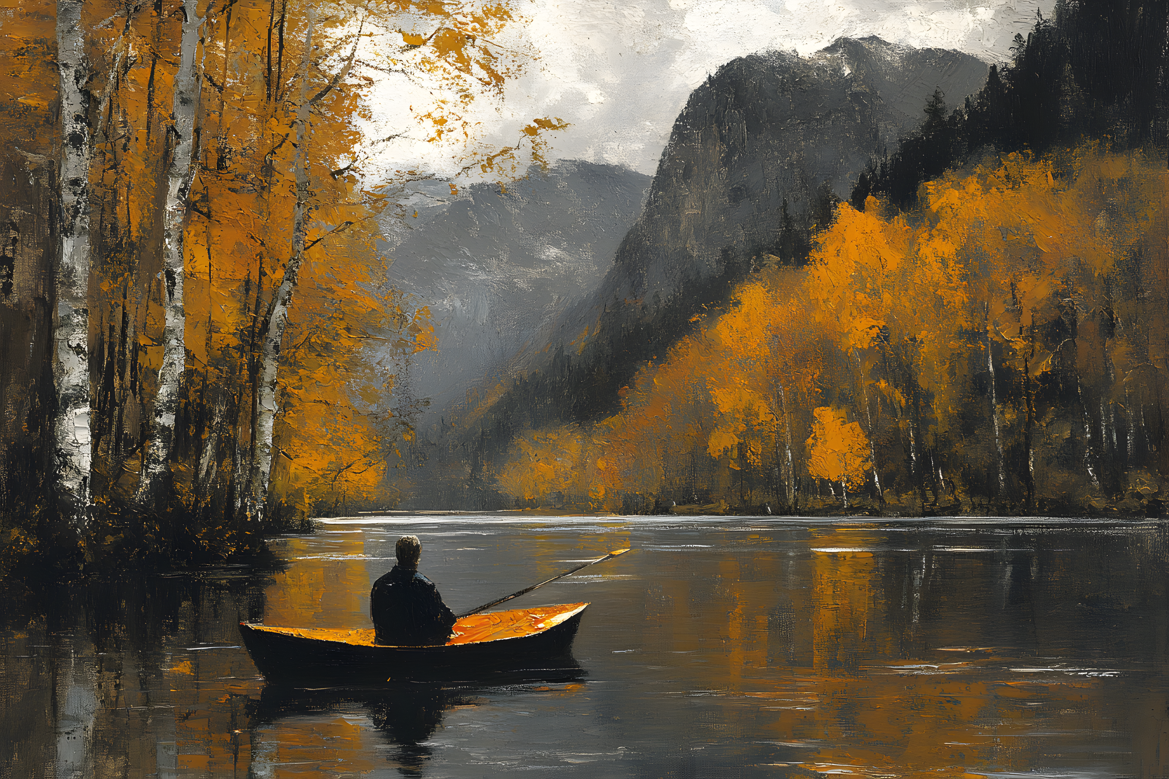 Autumn Serenity on the Lake
