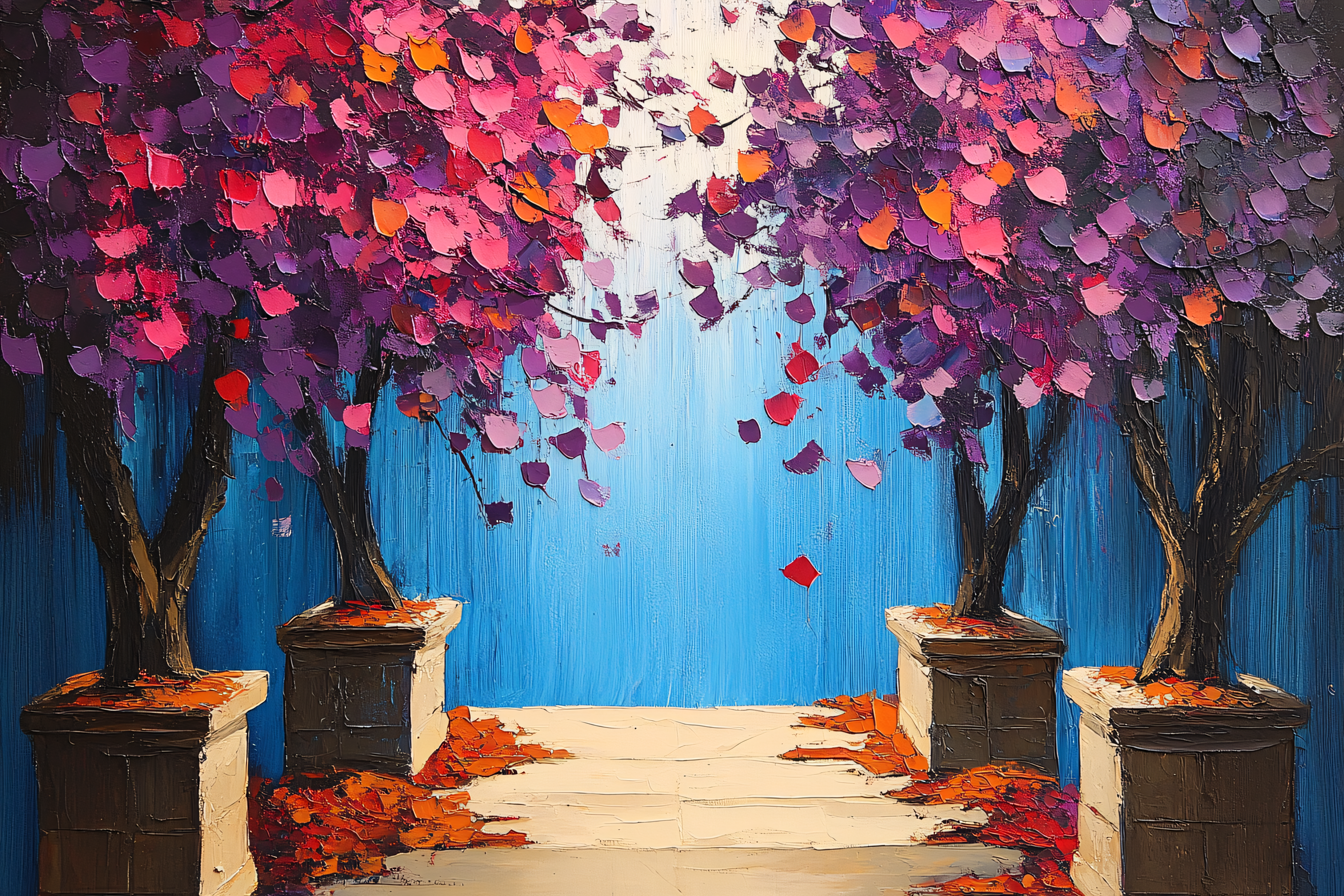 Autumn Trees Painting