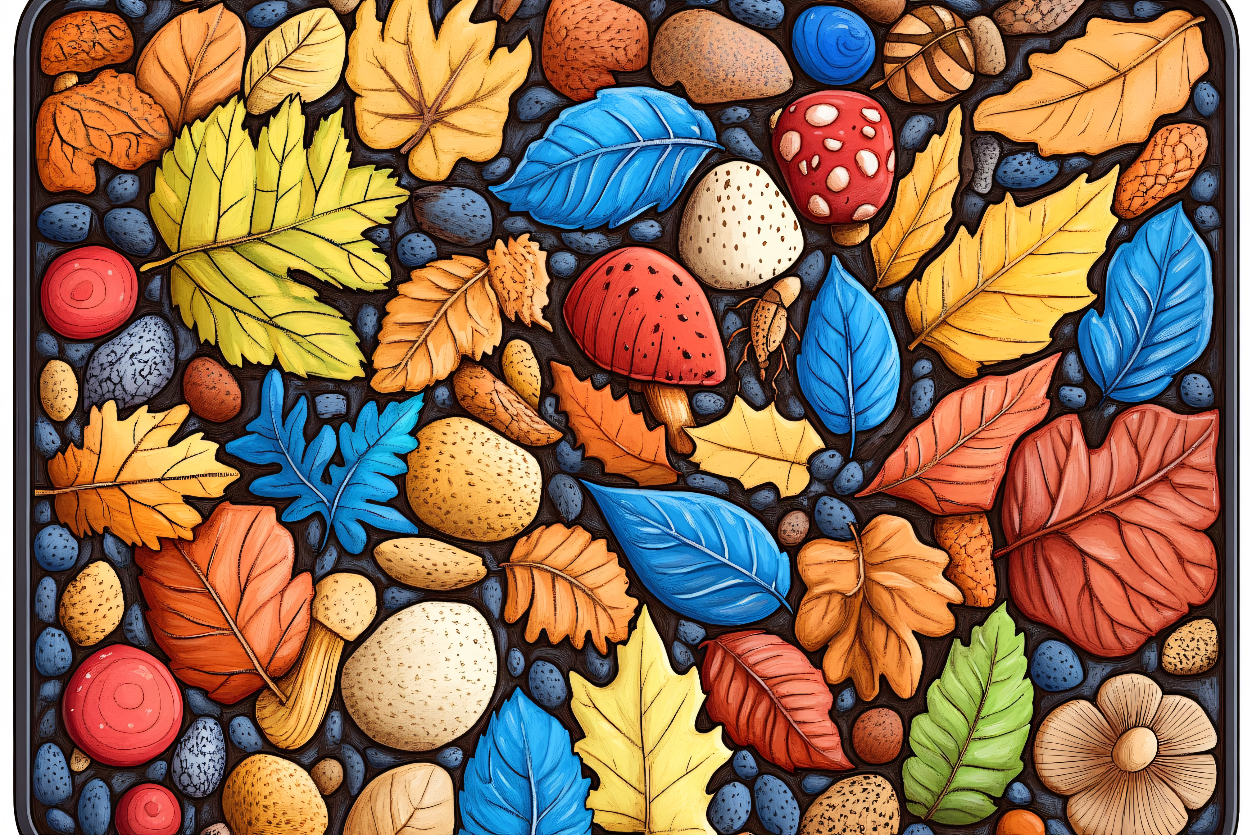 Autumnal Foliage and Natural Elements