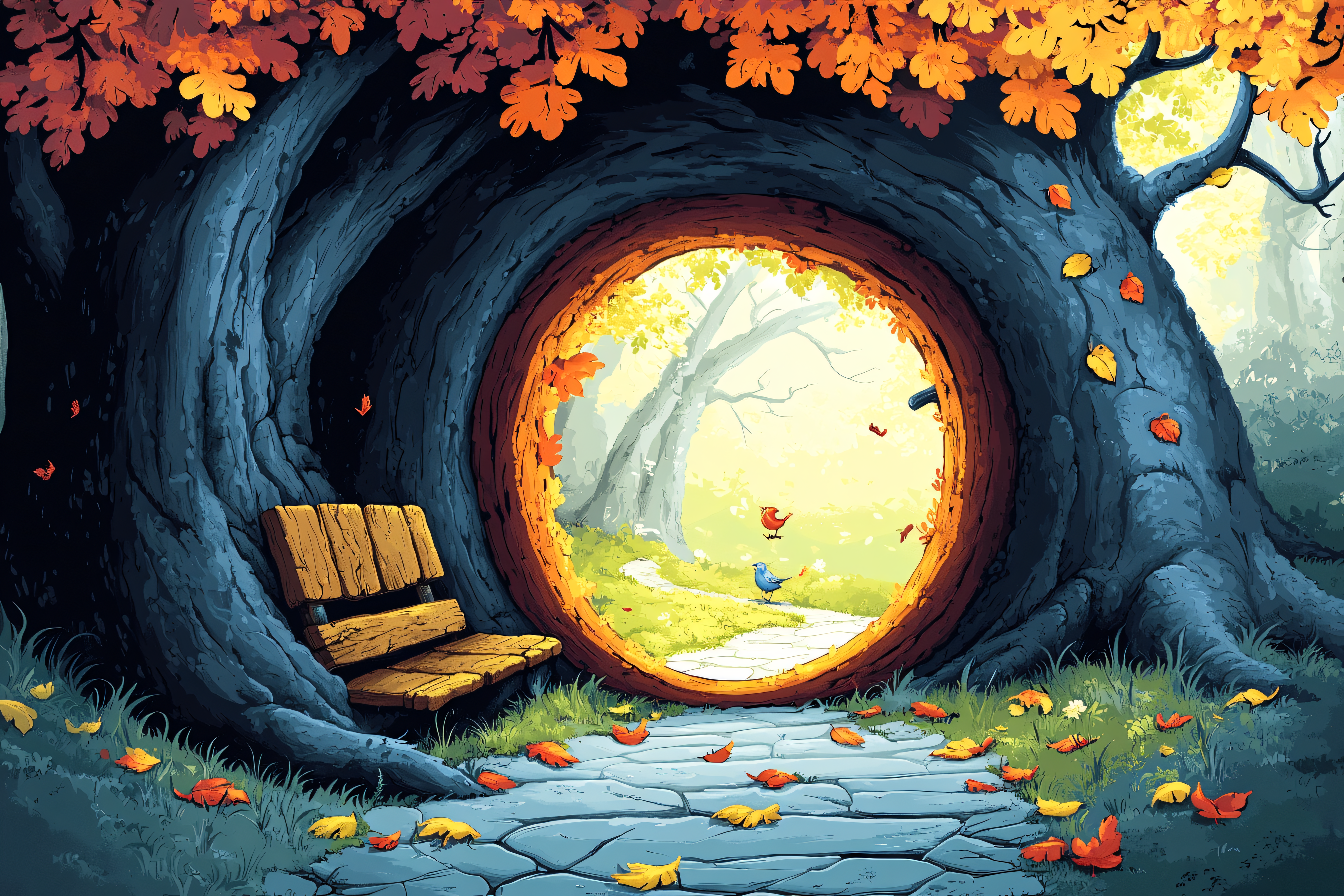 Autumnal Tree Portal
